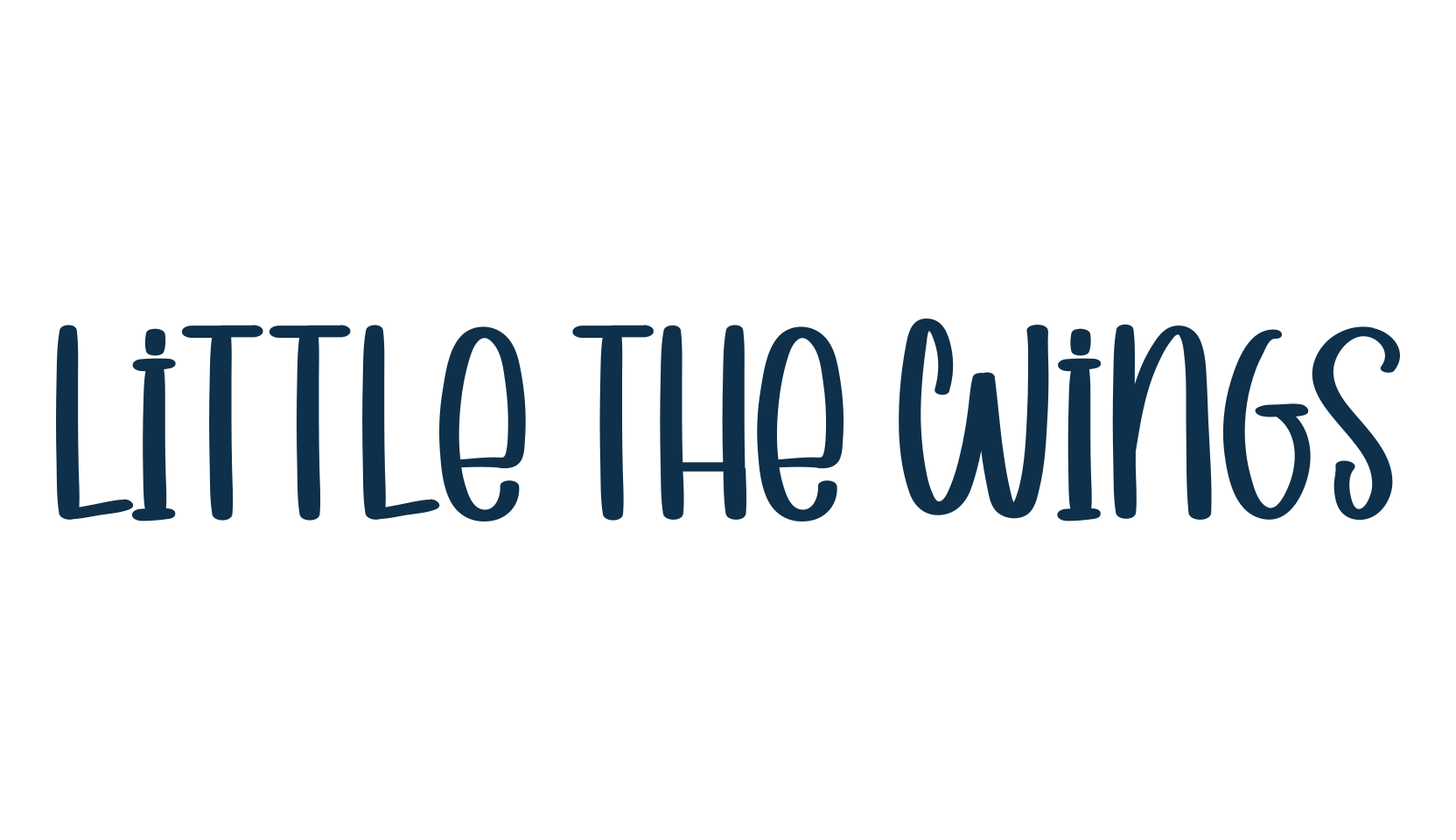 Little The Wings, fancy decorative font preview