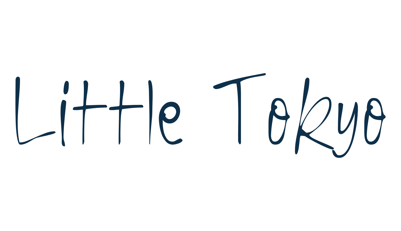 Little Tokyo, script handwritten fancy decorative calligraphy font preview