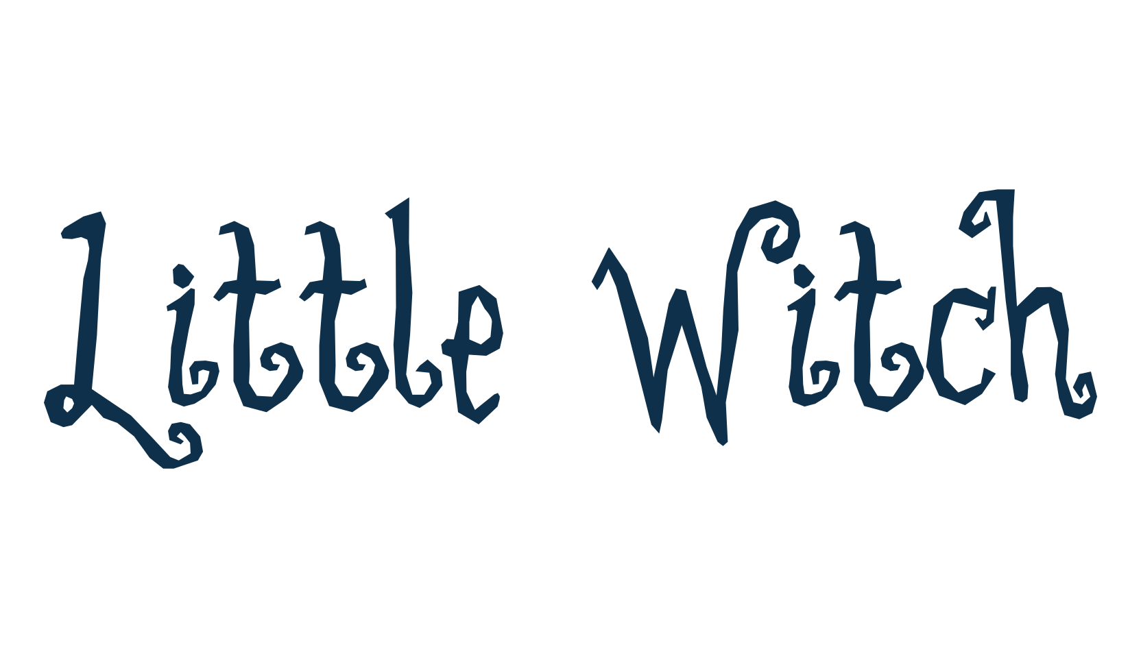 Little Witch, fancy decorative font preview