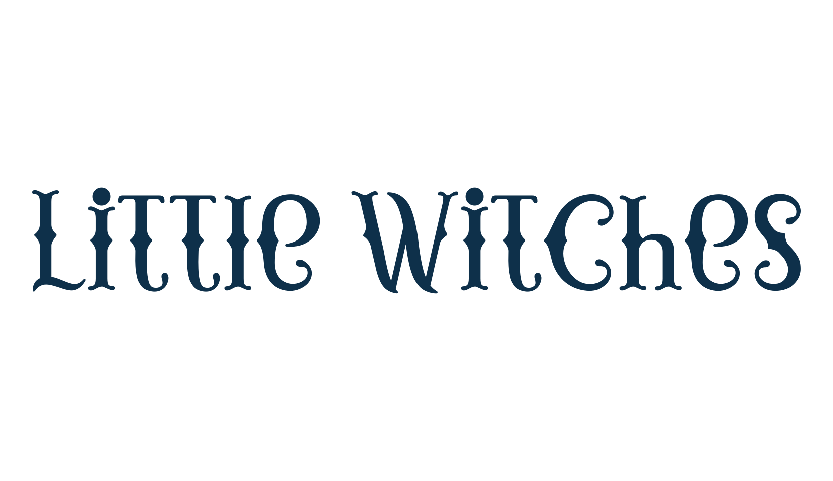 Little Witches, fancy retro decorative font preview