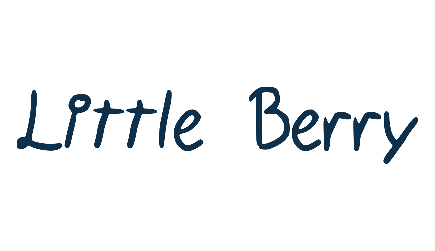 Little Berry, handwriting font preview