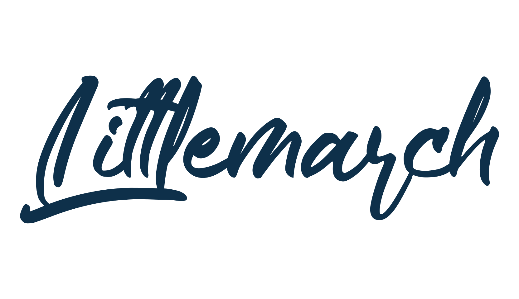 Littlemarch, handwriting font preview