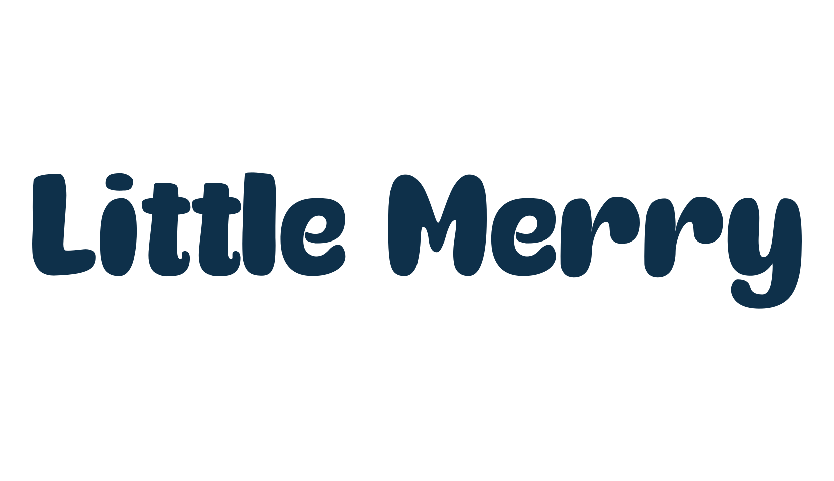 Little Merry, fancy cartoon decorative font preview