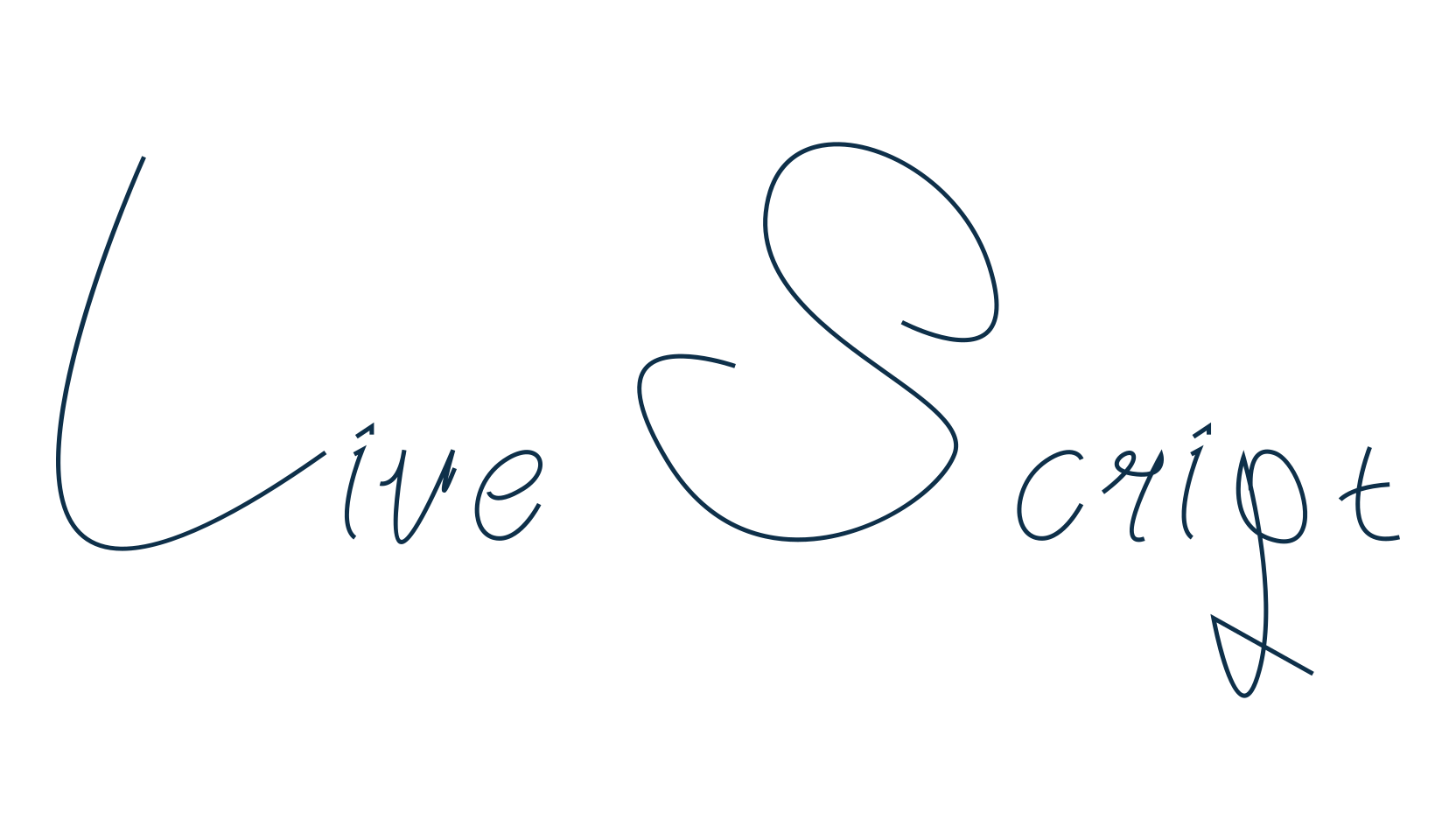 Live Script, handwriting font preview