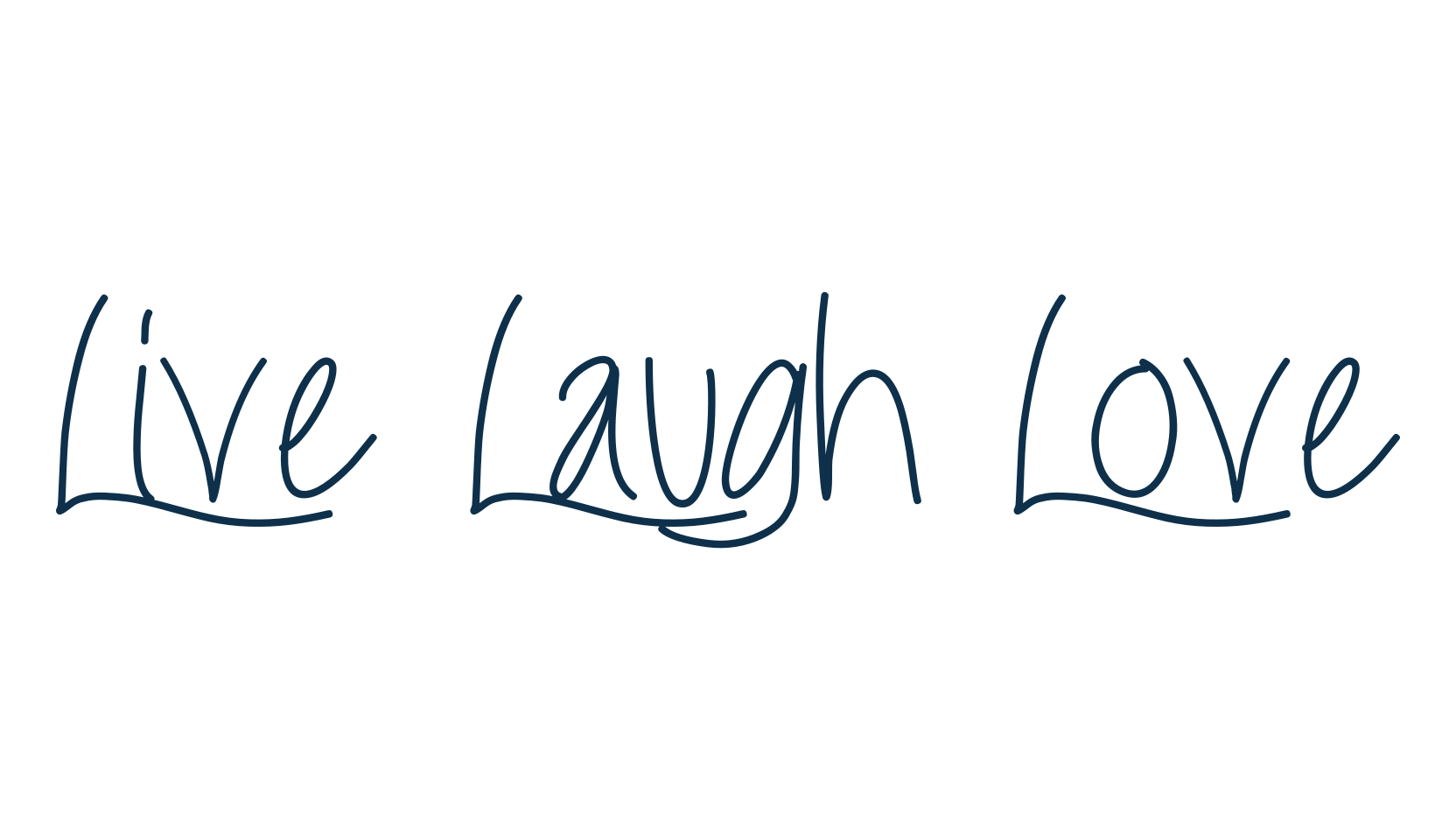 Live Laugh Love, handwriting font preview