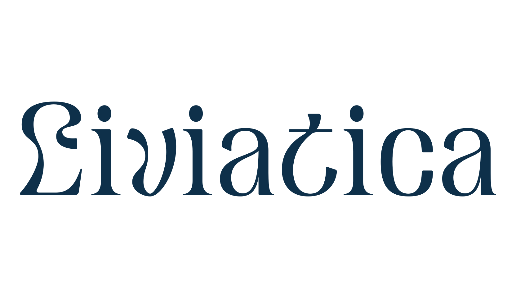 Liviatica, retro font preview