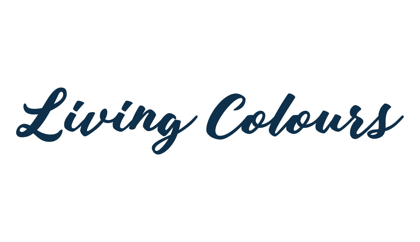 Living Colours, script brush fancy decorative calligraphy font preview