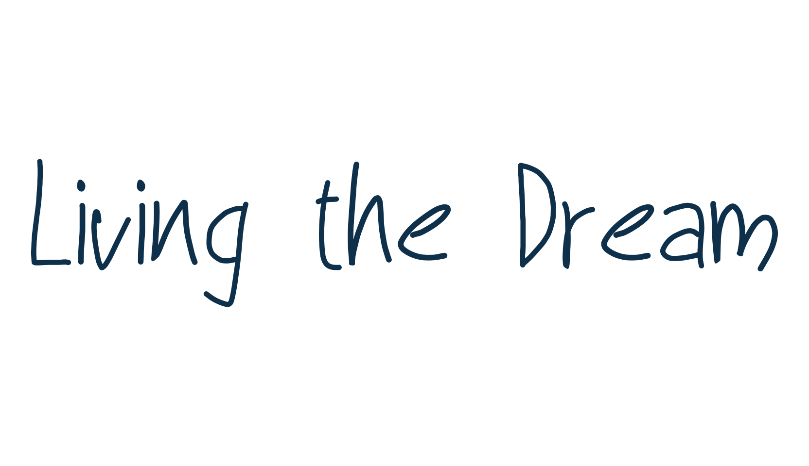 Living the Dream, script handwritten fancy decorative calligraphy font preview