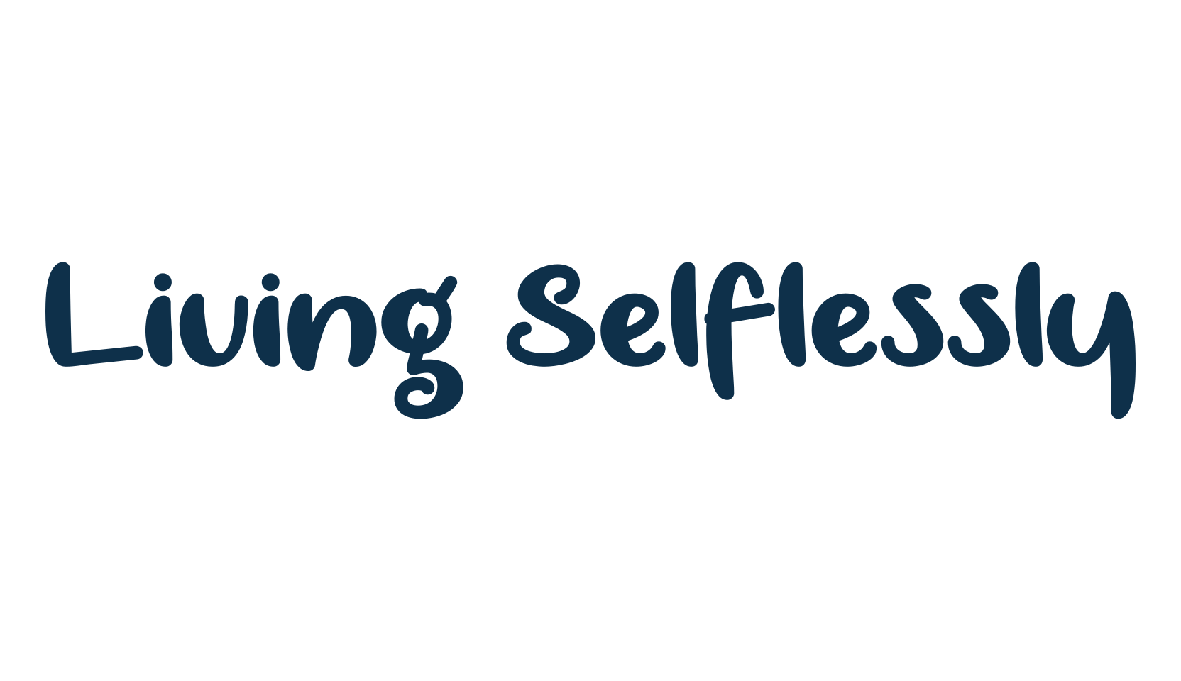 Living Selflessly, fancy various decorative script calligraphy font preview