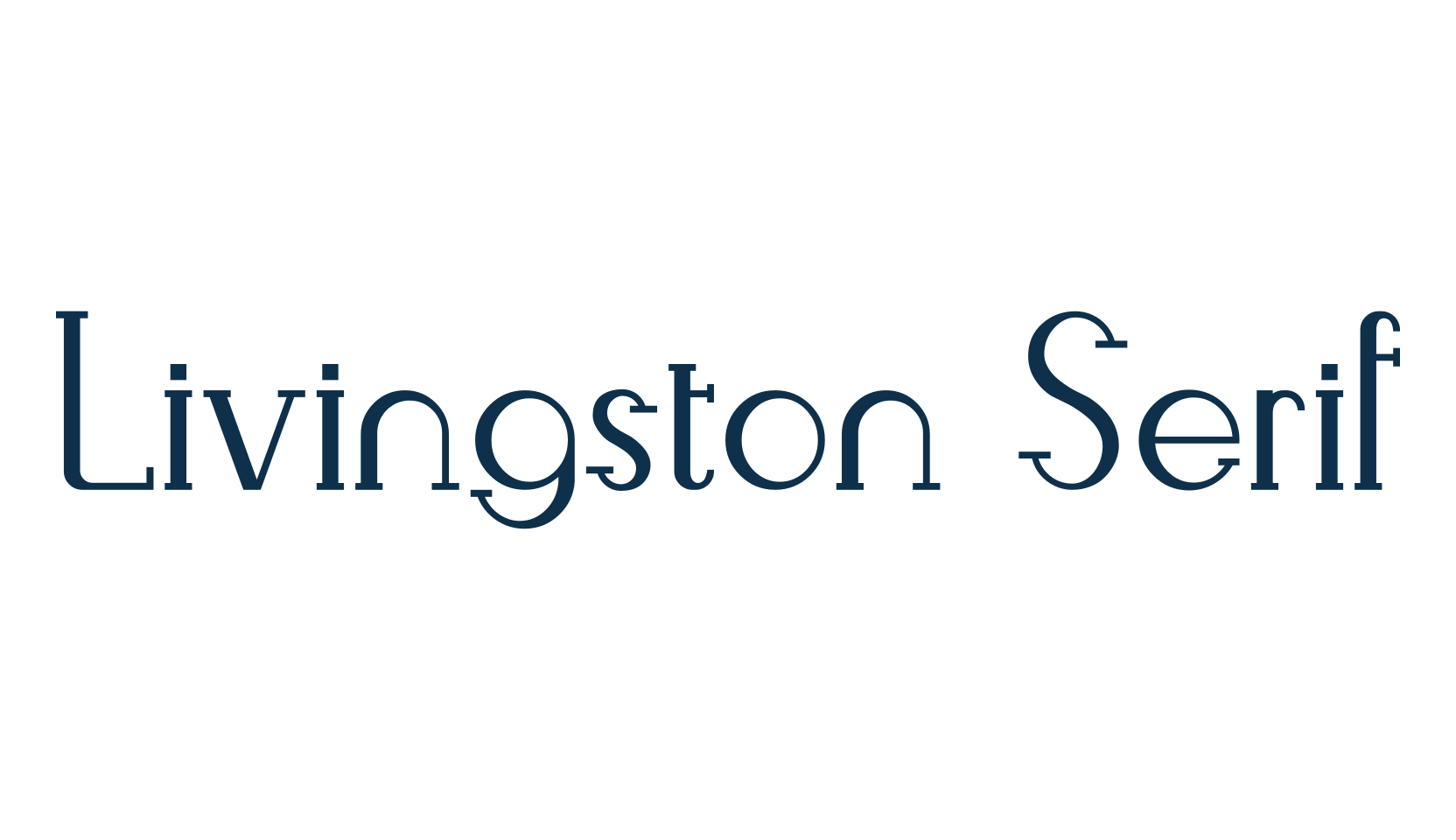 Livingston Serif, serif font preview