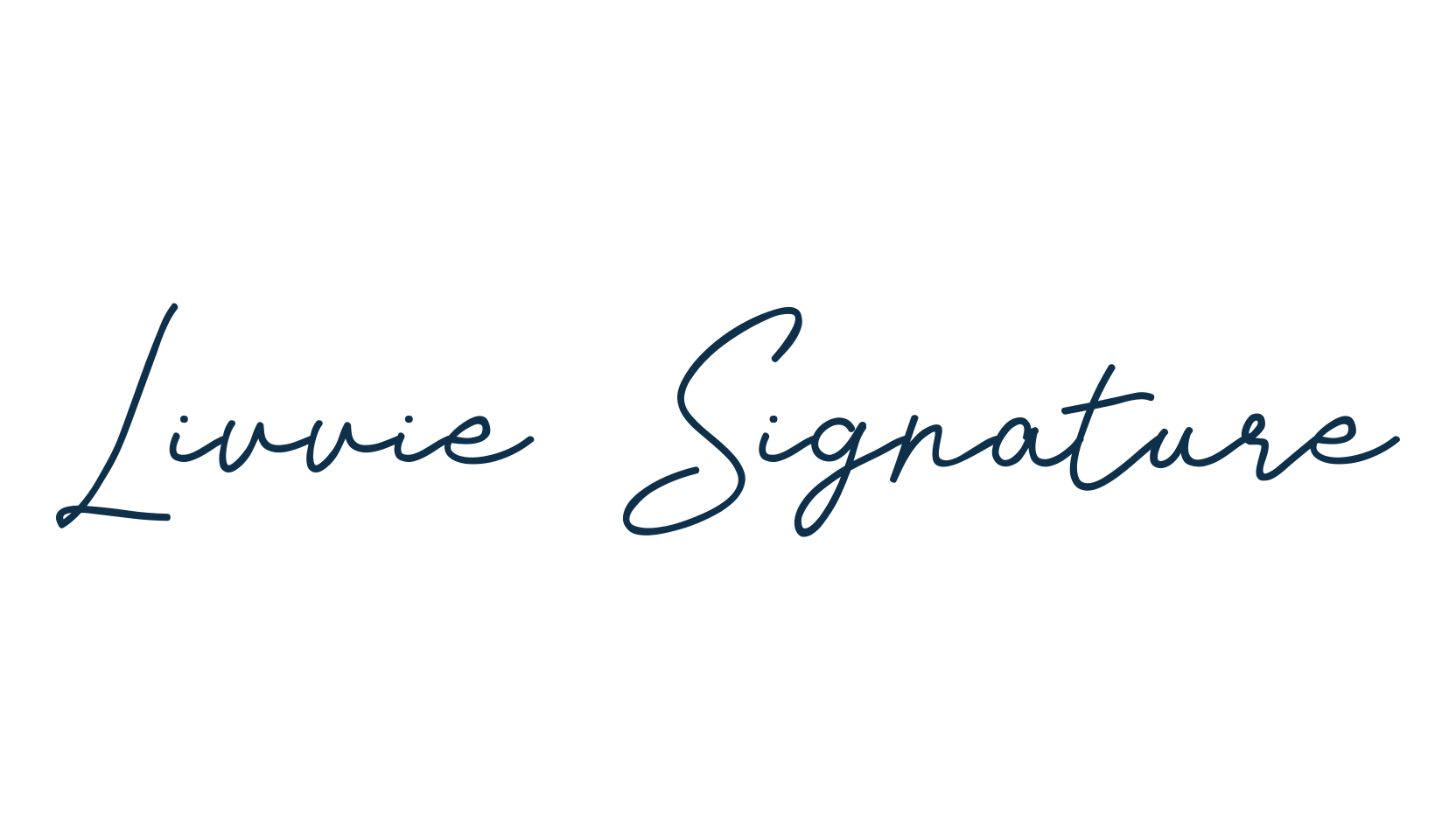 Livvie Signature, script handwritten fancy decorative calligraphy font preview