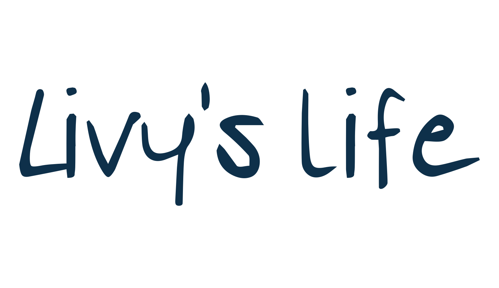 Livy's life, handwriting font preview