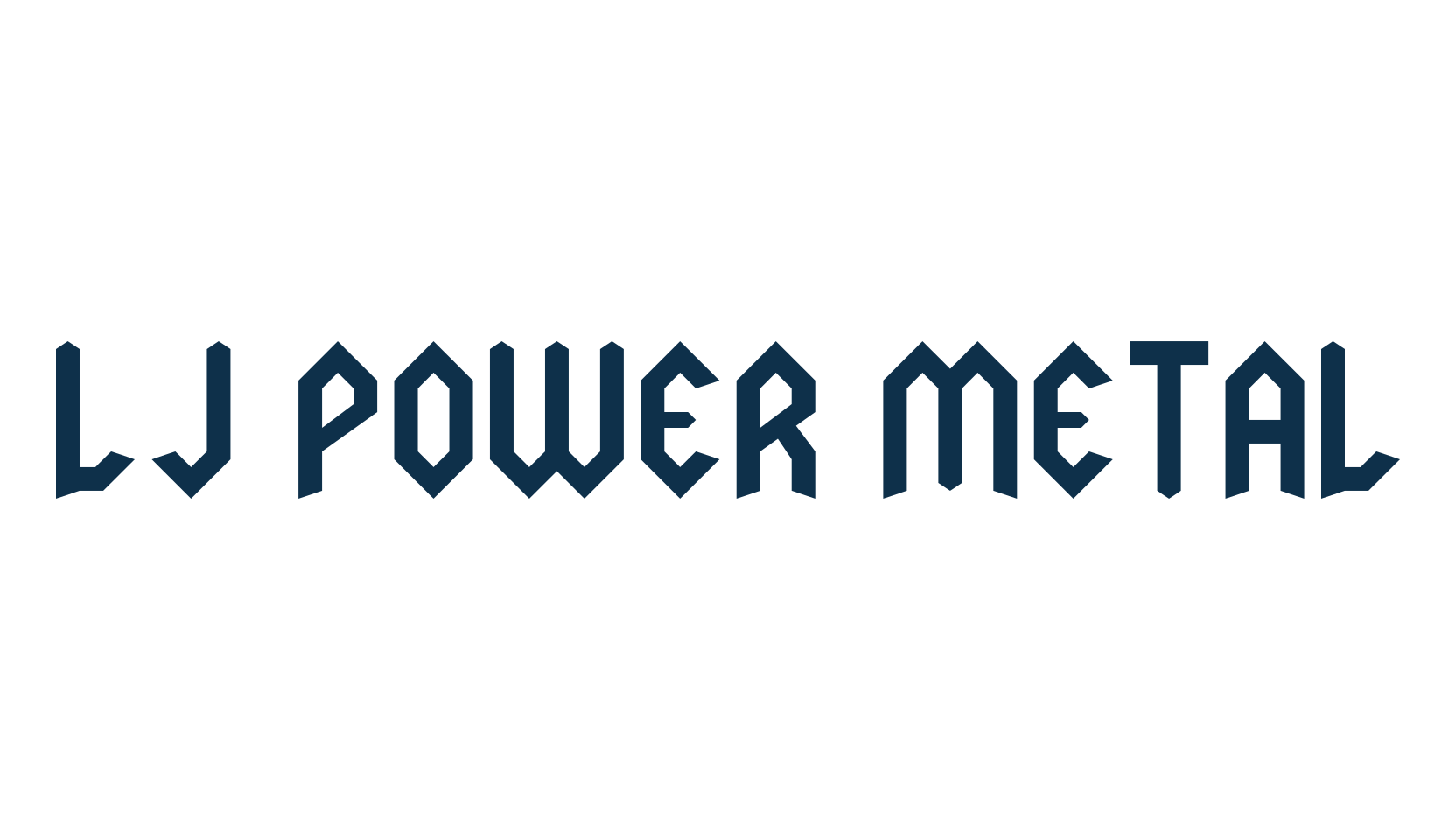 LJ Power Metal, gothic modern font preview