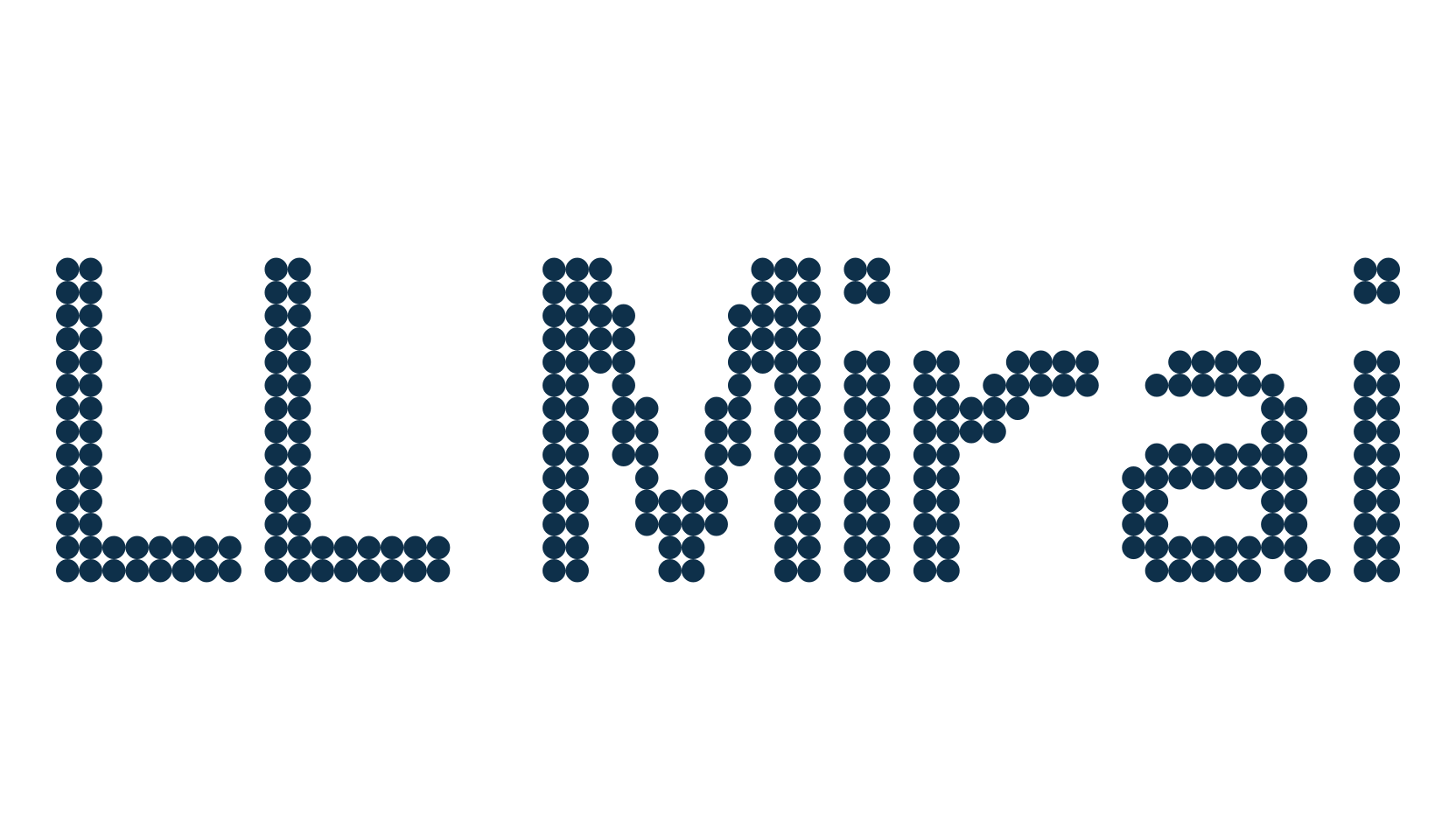 LL Mirai, techno lcd sci-fi font preview