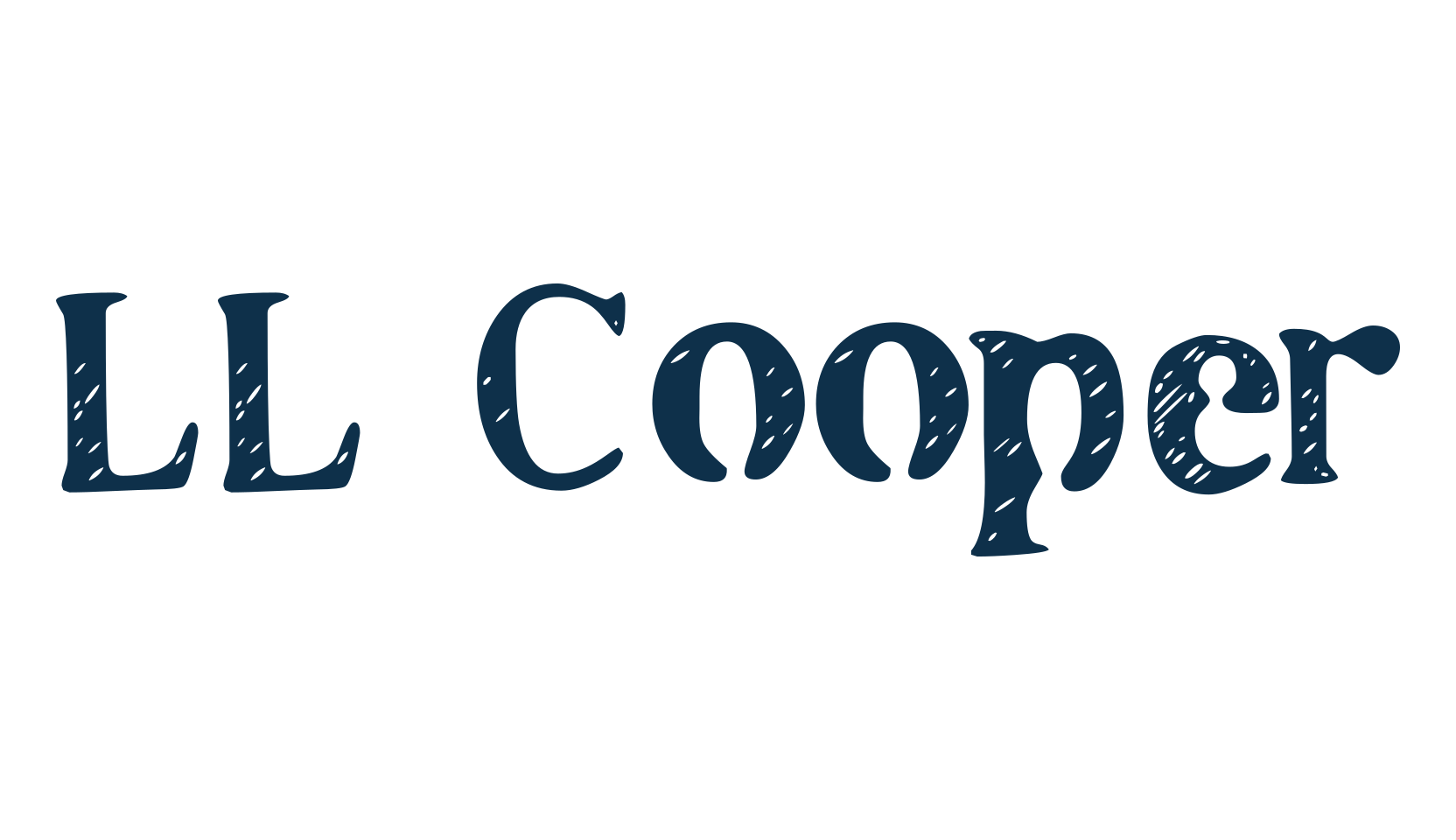 LL Cooper, stencil, army font preview
