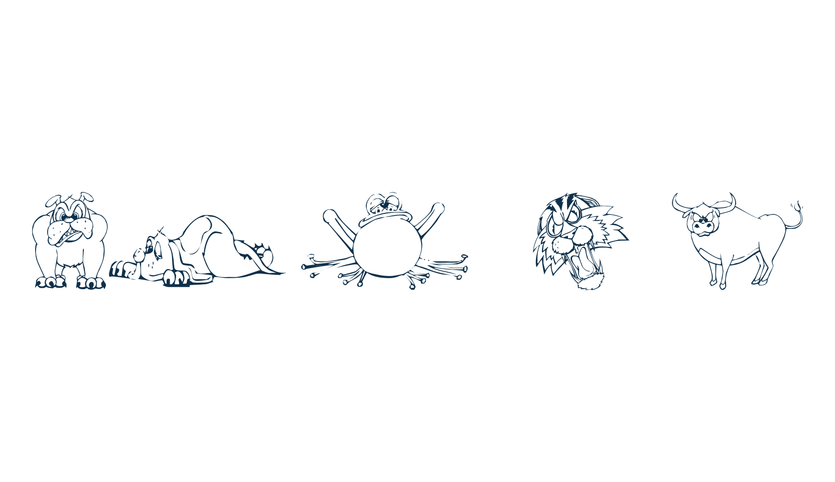 LM Animal Toons, fancy decorative font preview