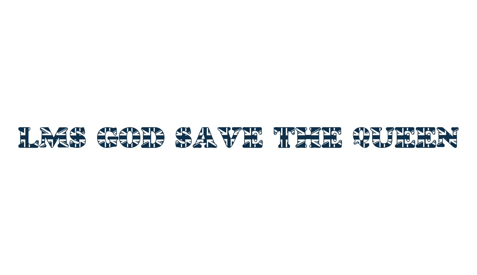 LMS God Save The Queen, fancy decorative font preview