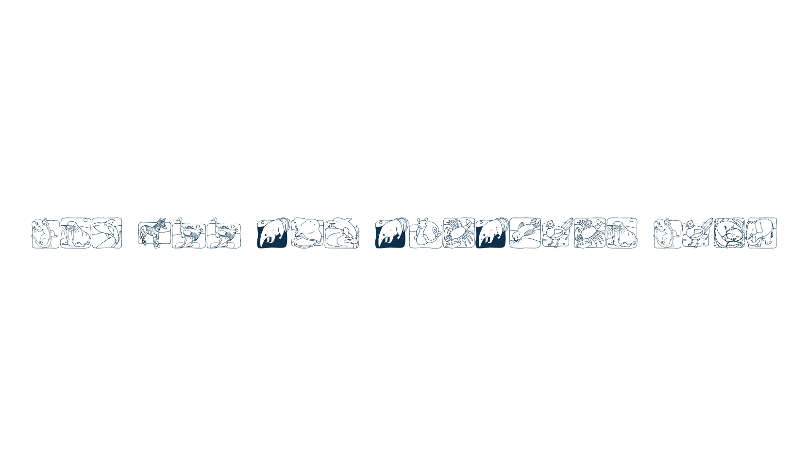 LMS Zoo and Aquarium Life, display market font preview