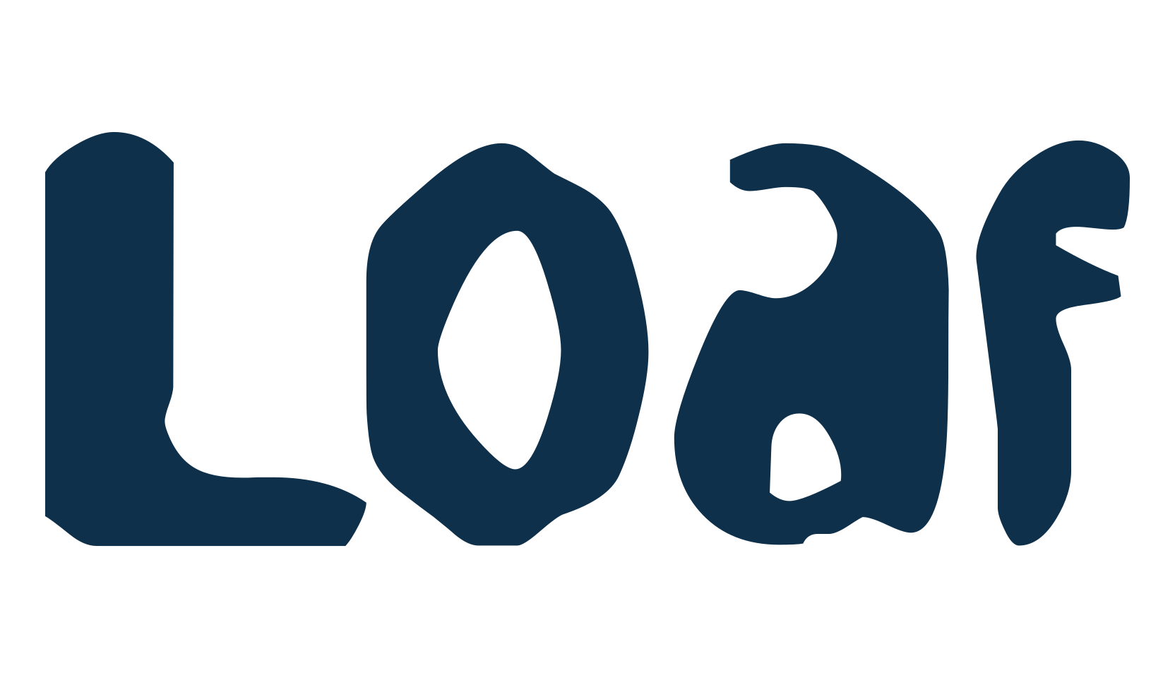 Loaf, fancy eroded decorative font preview