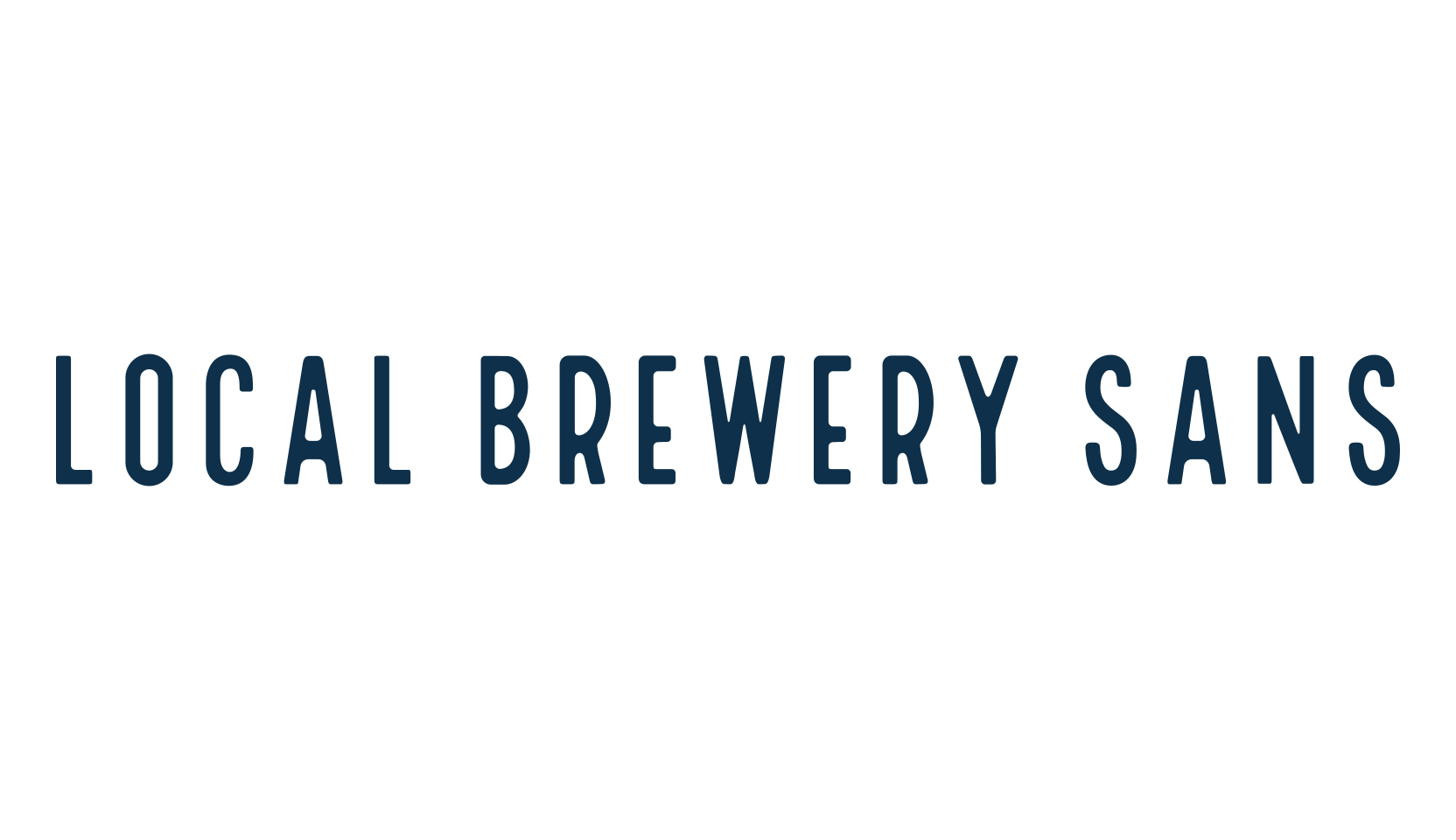 Local Brewery Sans, basic sans serif font preview
