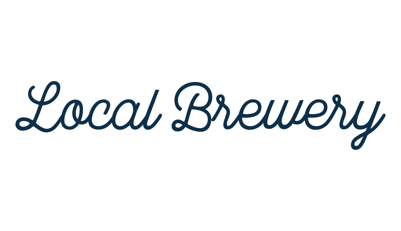 Local Brewery, various font preview