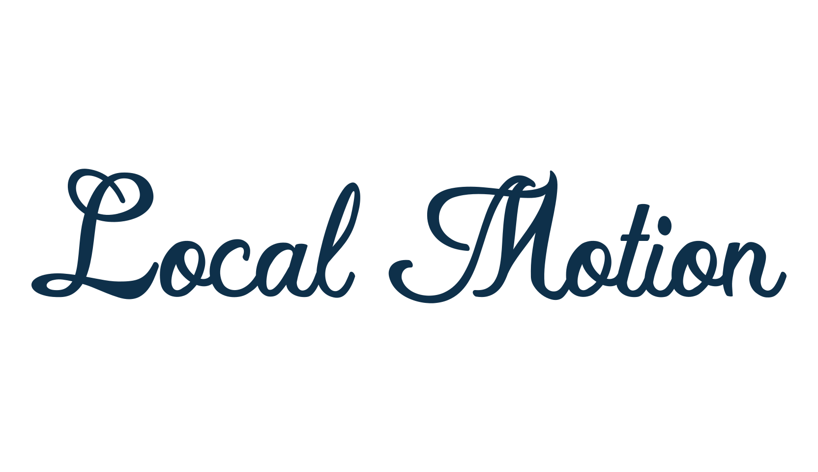 Local Motion, fancy various decorative script calligraphy font preview