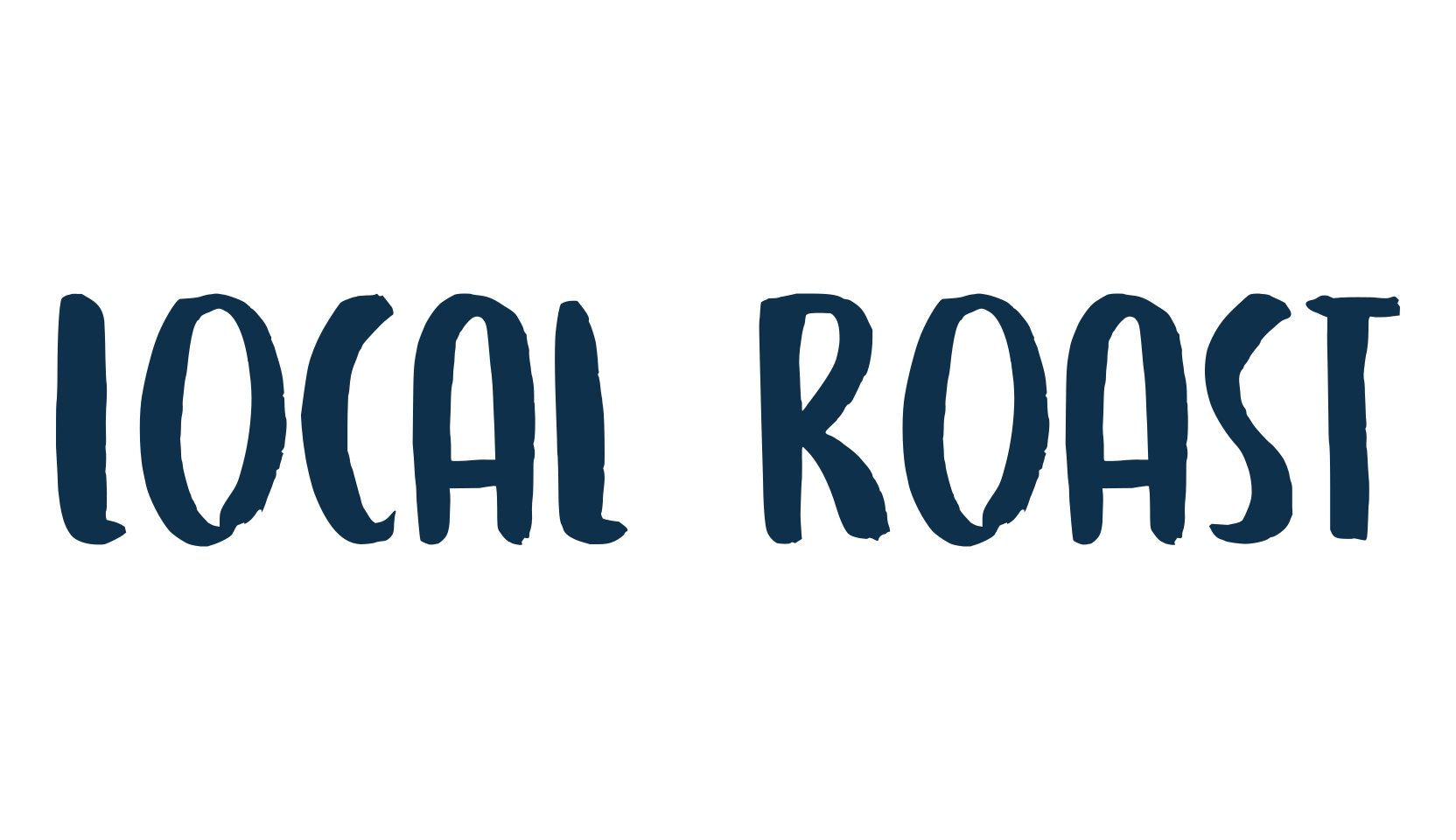 Local Roast, script brush fancy decorative calligraphy font preview