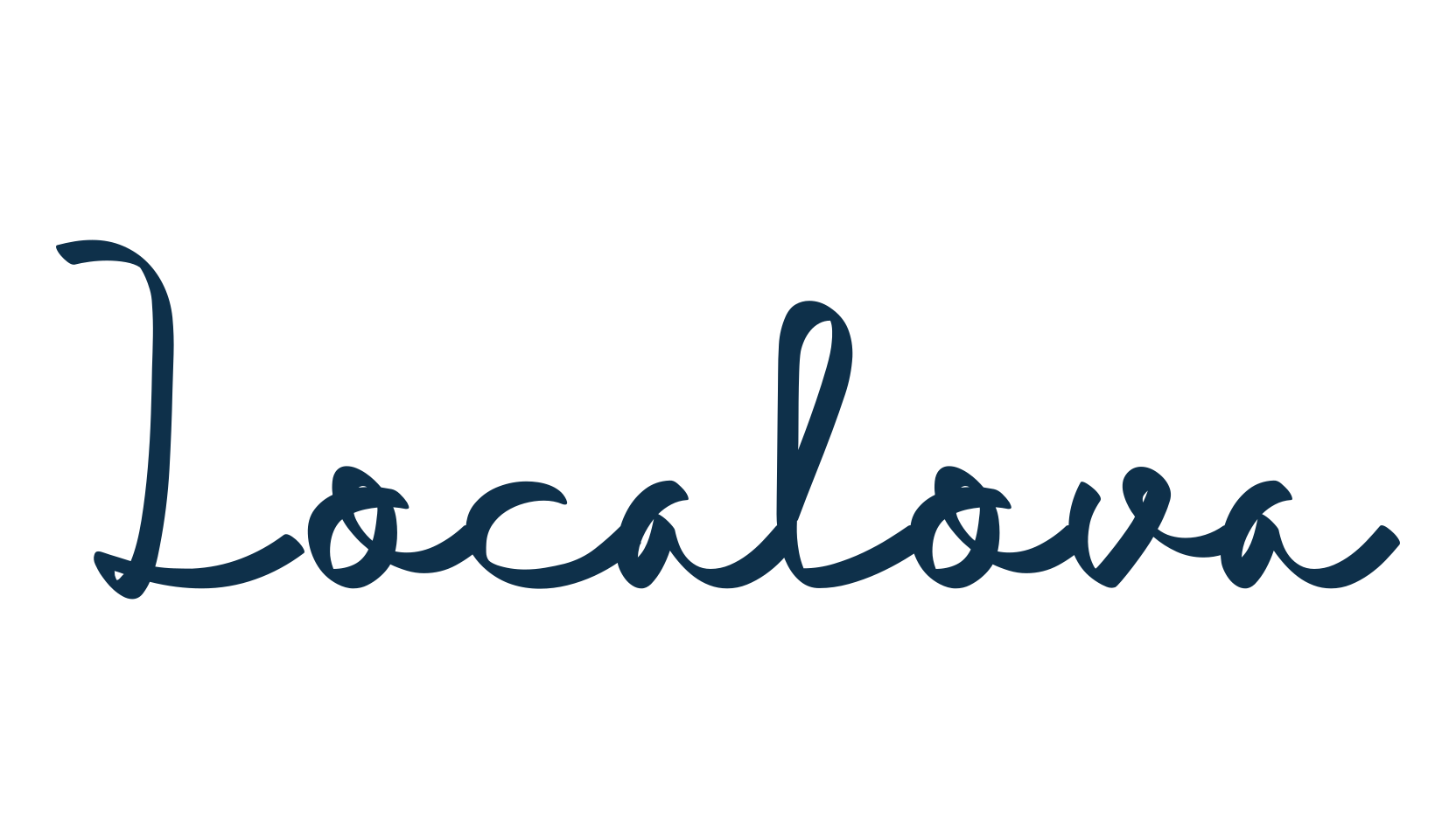 Localova, script handwritten fancy decorative calligraphy font preview
