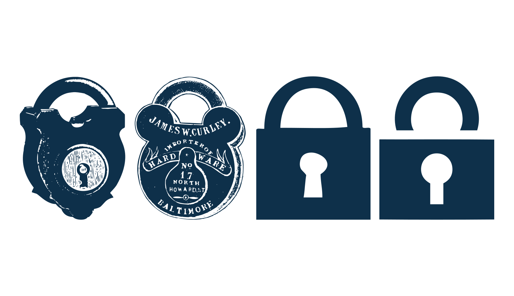 Lock, fancy decorative font preview