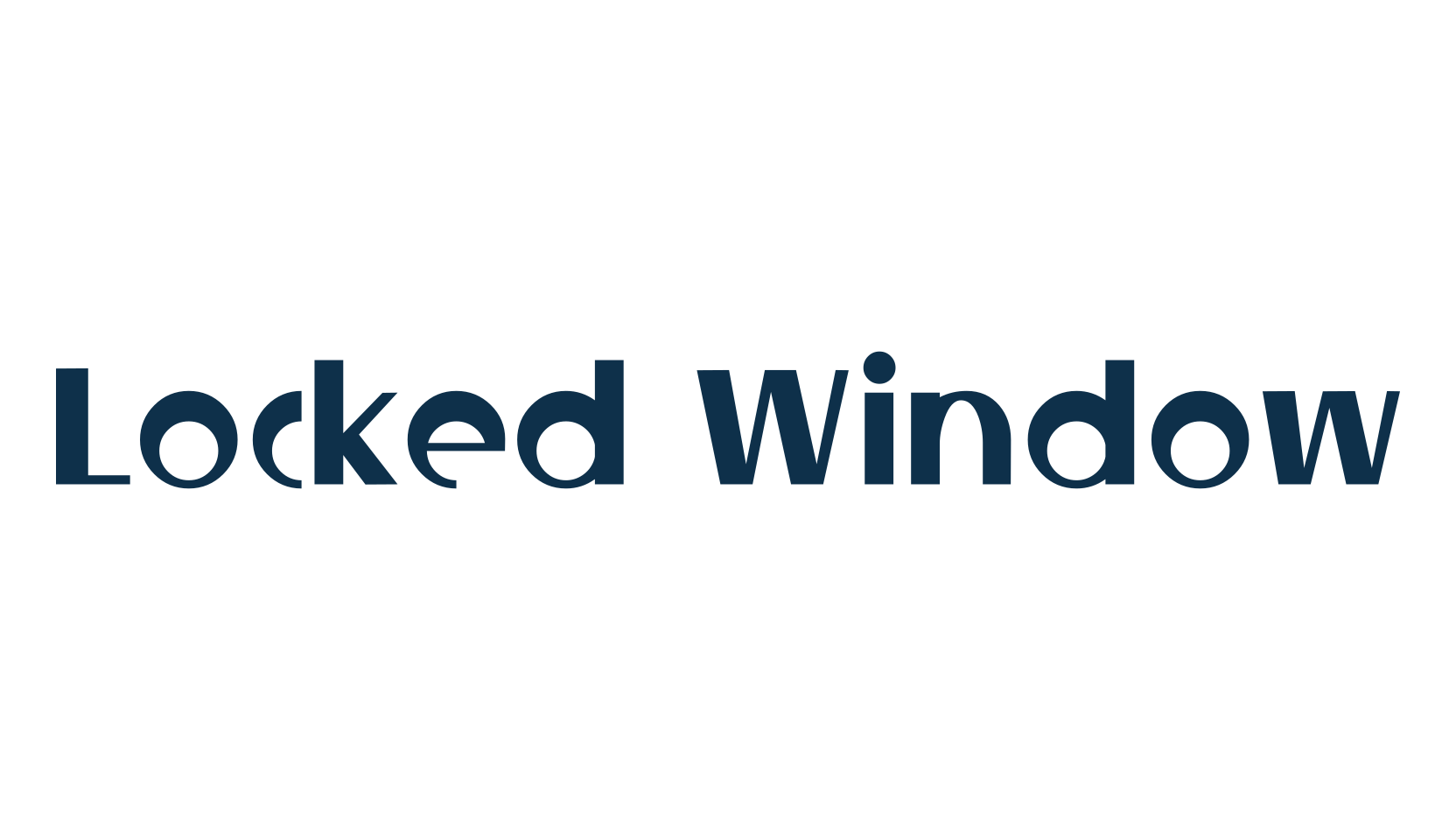 Locked Window, fancy retro decorative font preview