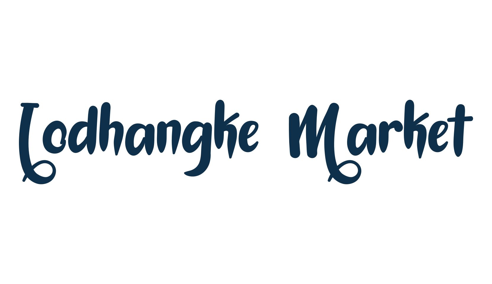 Lodhangke Market, fancy decorative font preview