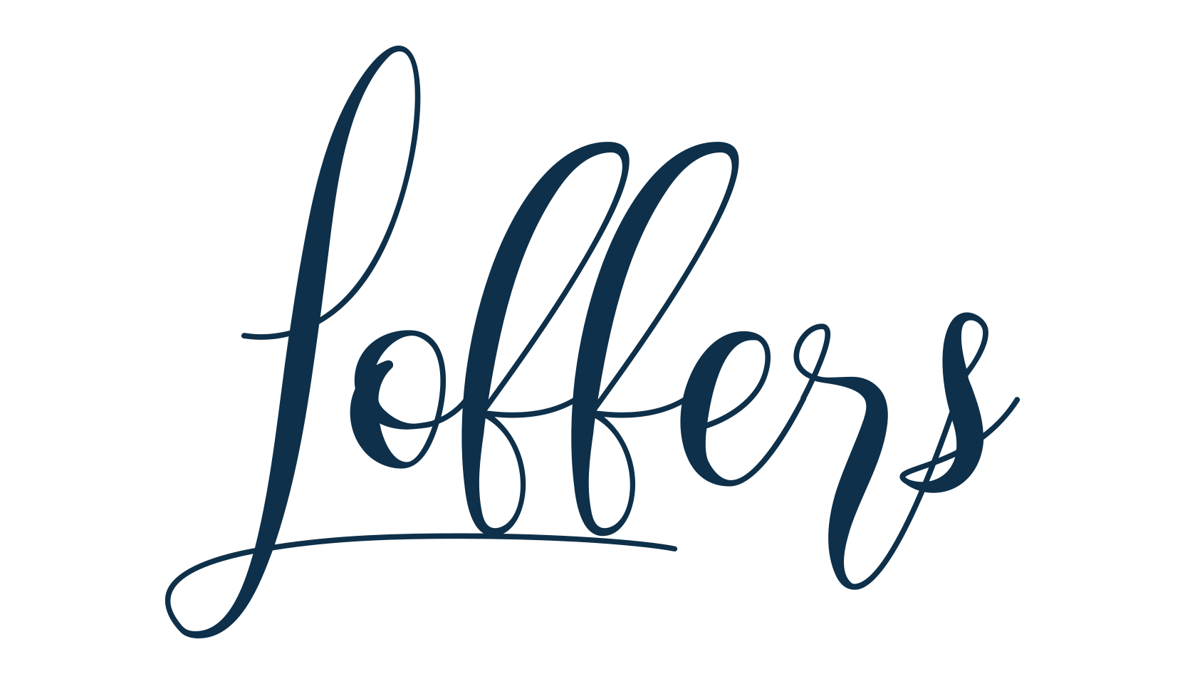 Loffers, script calligraphy fancy decorative font preview