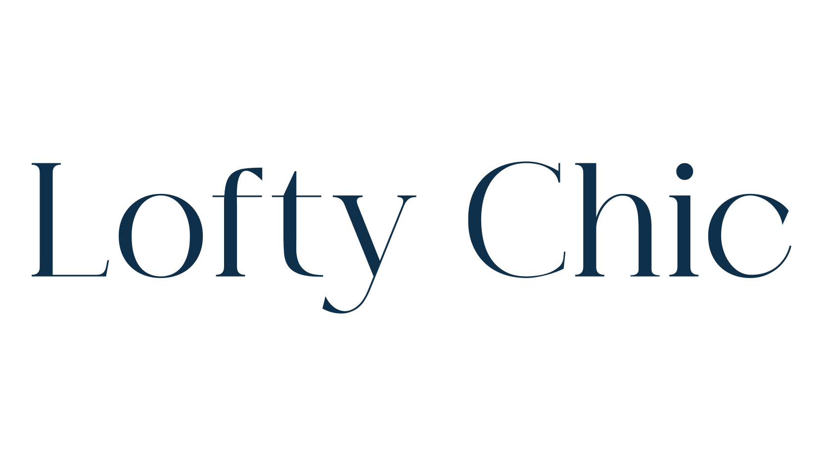 Lofty Chic, basic serif font preview