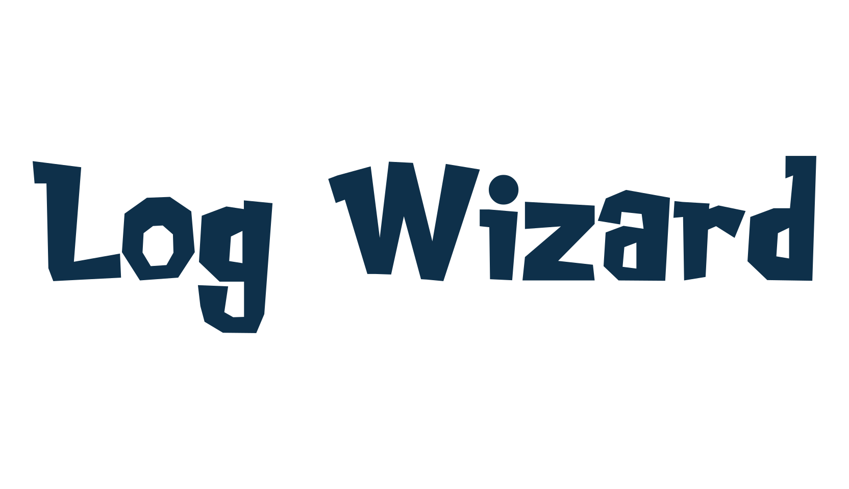 Log Wizard, cartoon font preview
