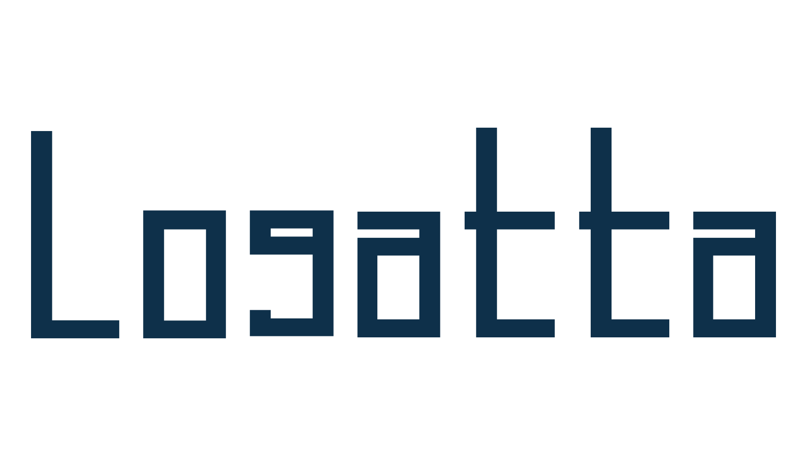 Logatta, techno square sci-fi font preview