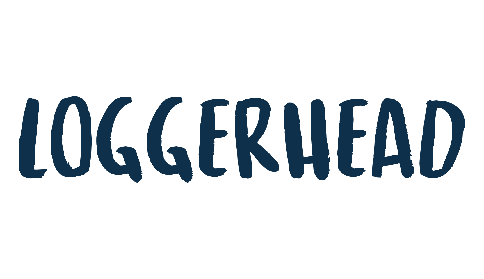 Loggerhead, brush font preview