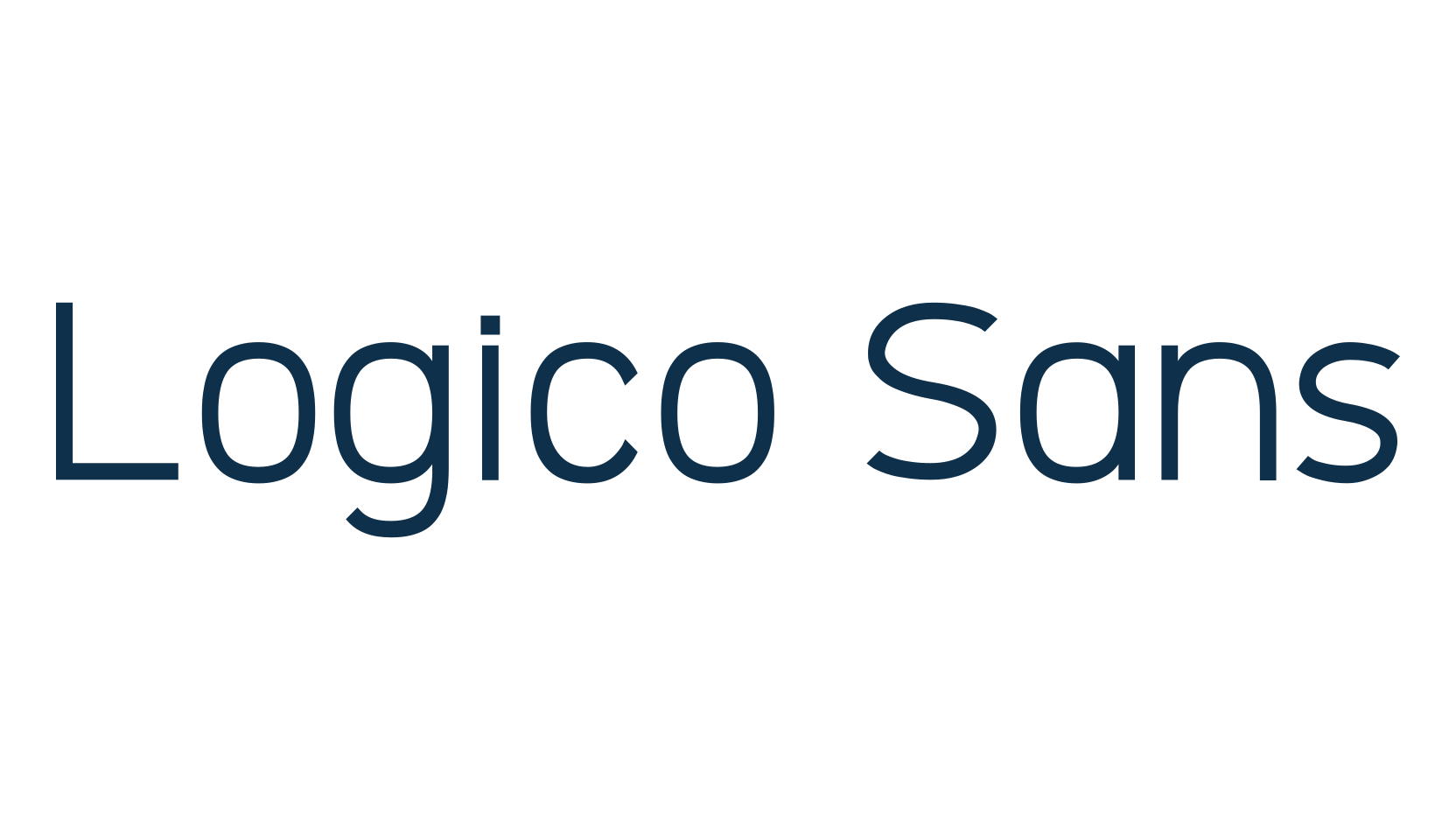 Logico Sans, basic sans serif font preview