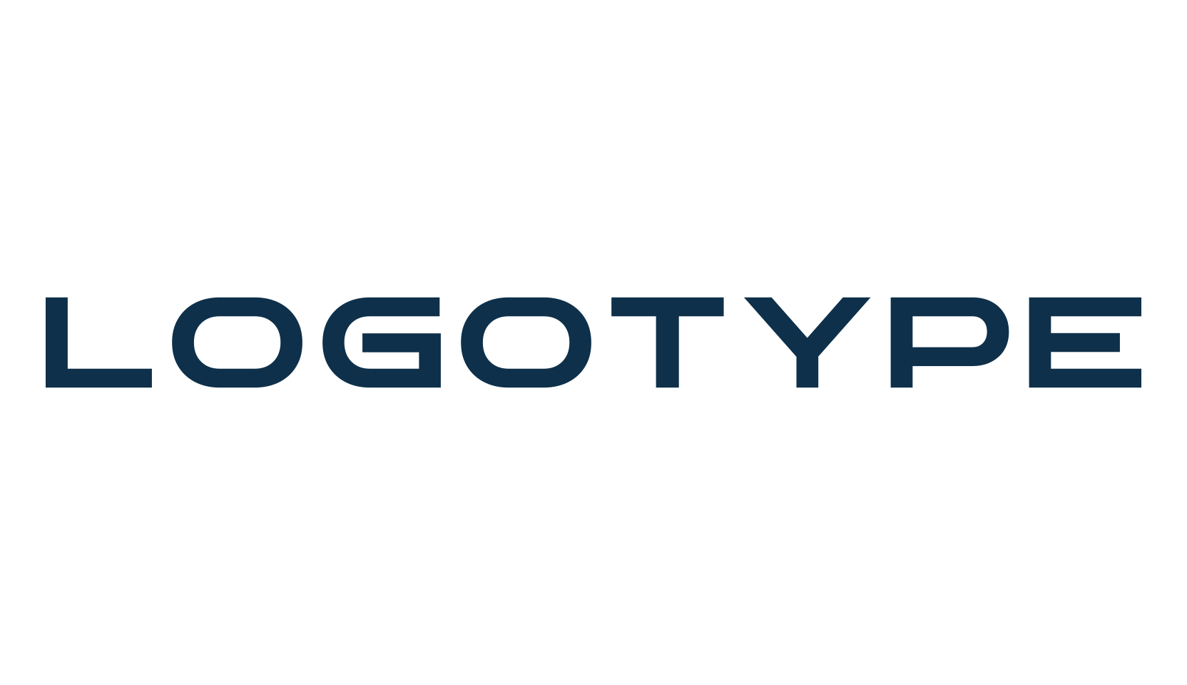 Logotype, basic sans serif font preview
