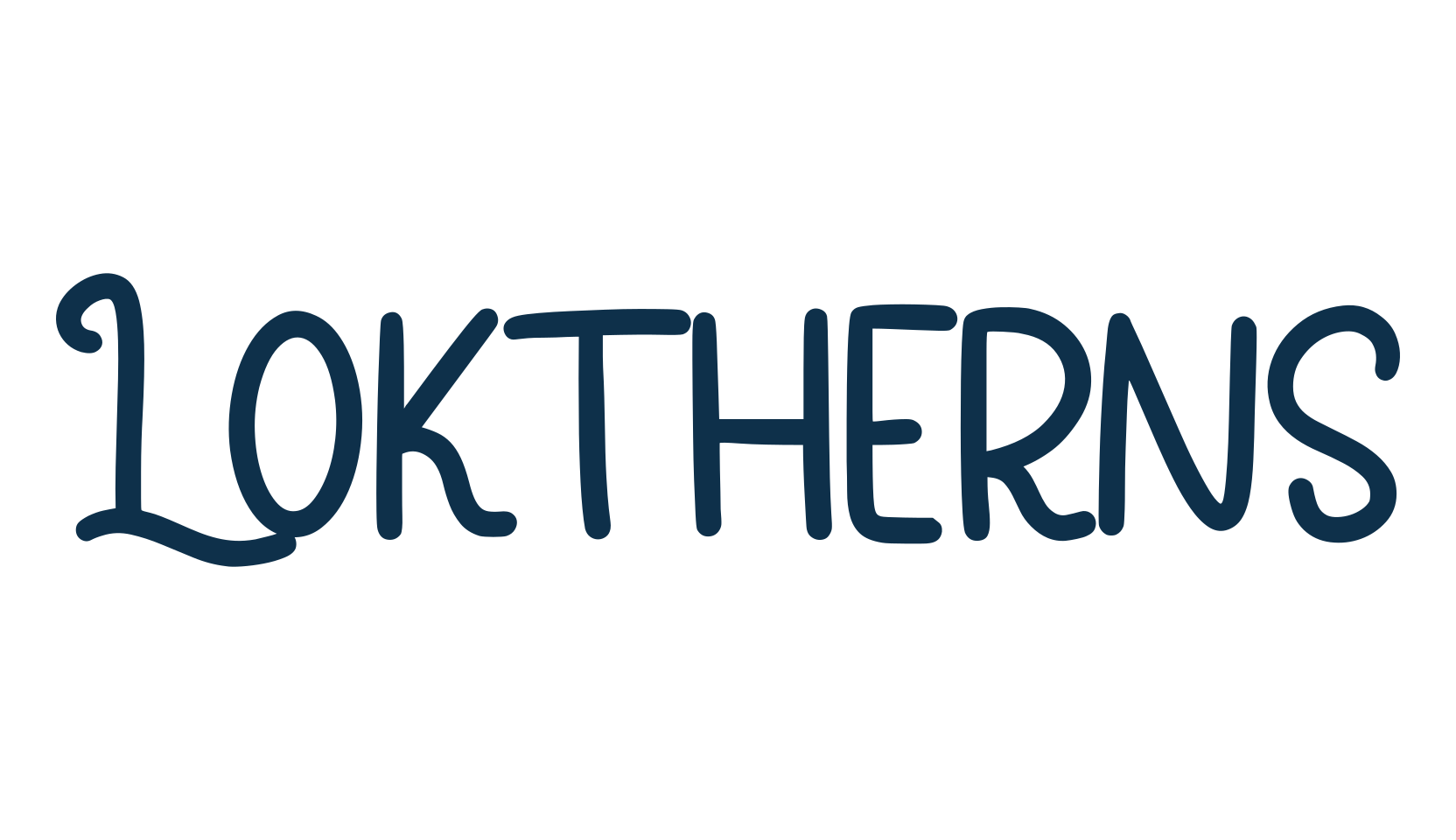 Loktherns, fancy decorative font preview