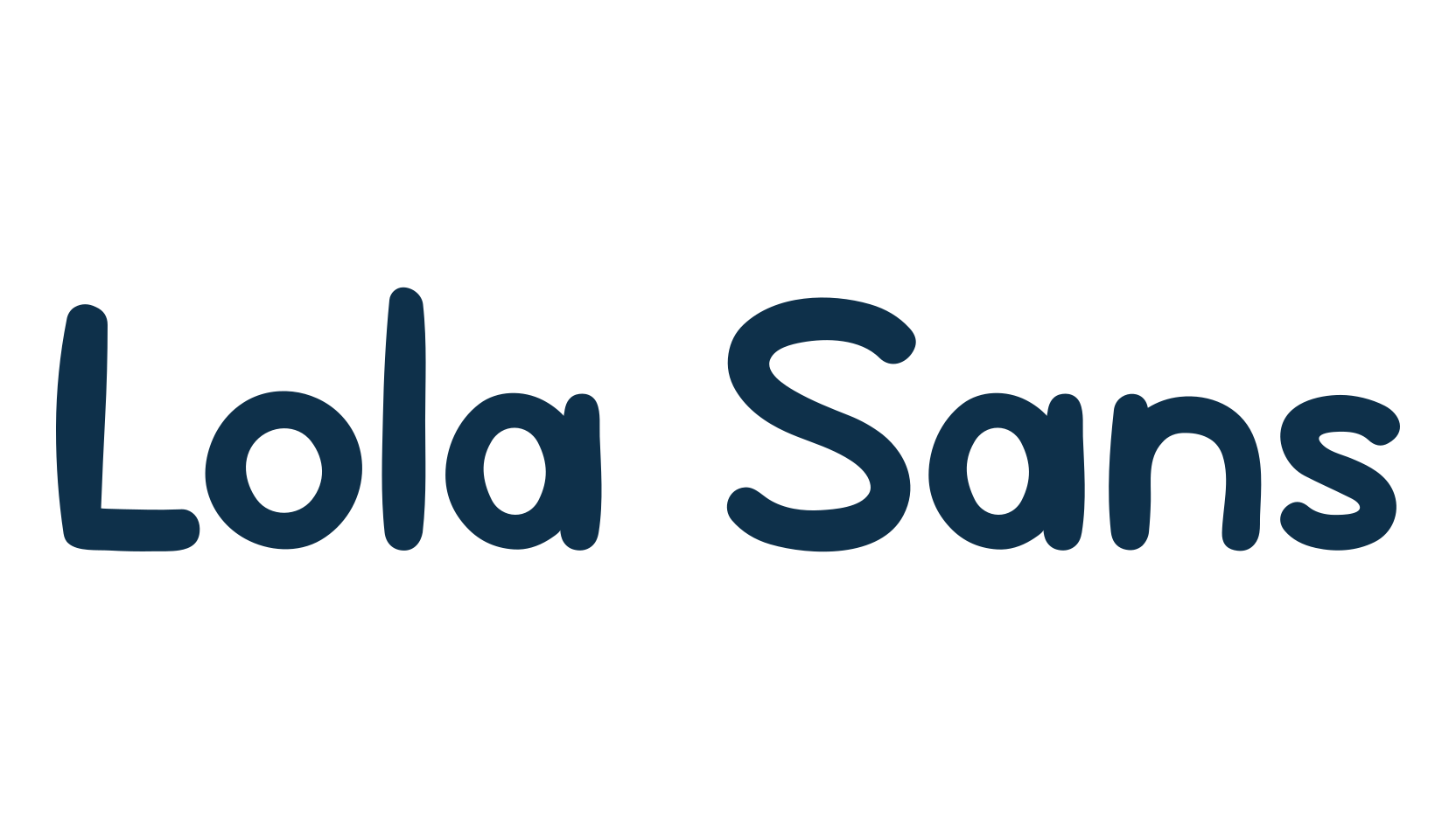 Lola Sans, handwriting font preview