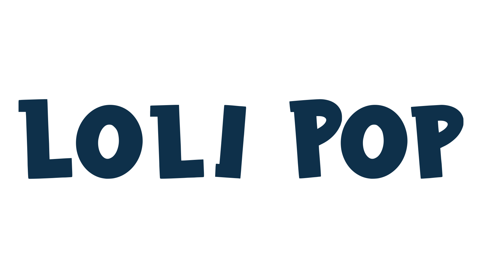 Loli Pop, fancy cartoon decorative font preview