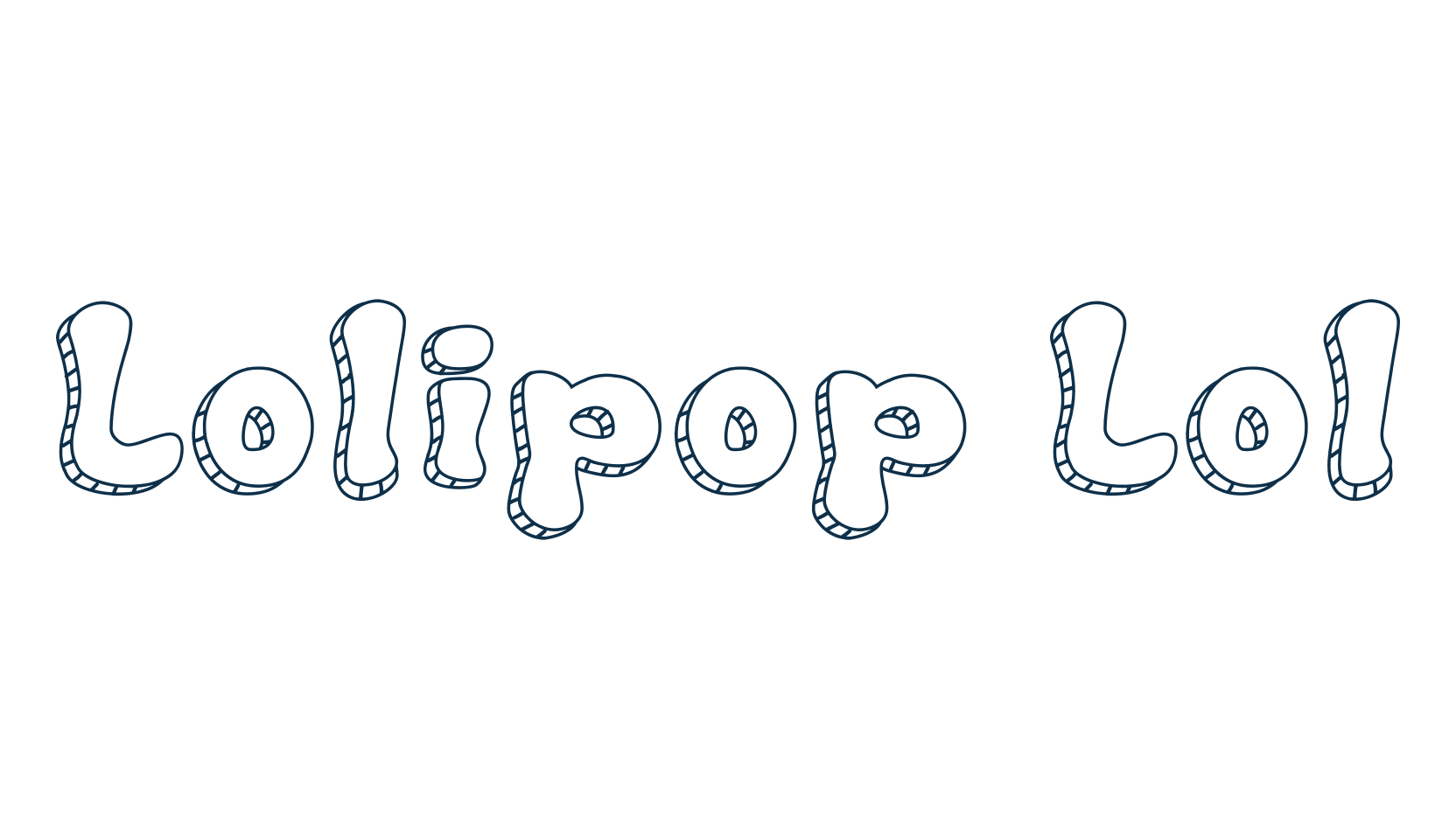 Lolipop Lol, cartoon font preview