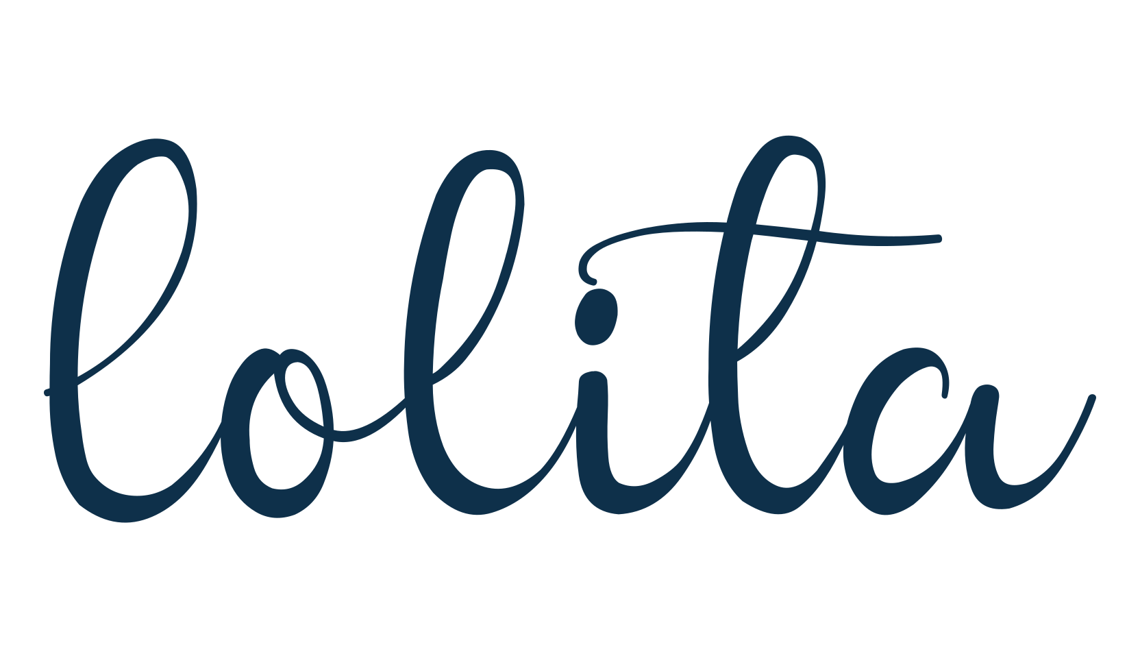 Lolita, fancy various decorative script calligraphy font preview