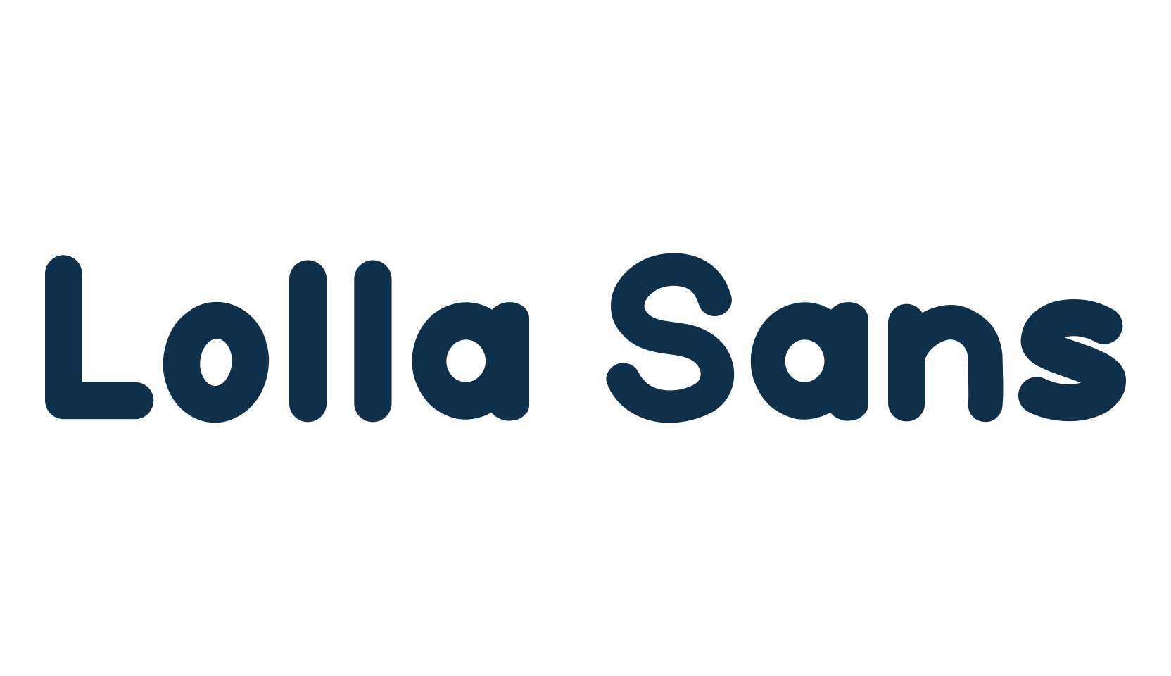 Lolla Sans, sans serif font preview