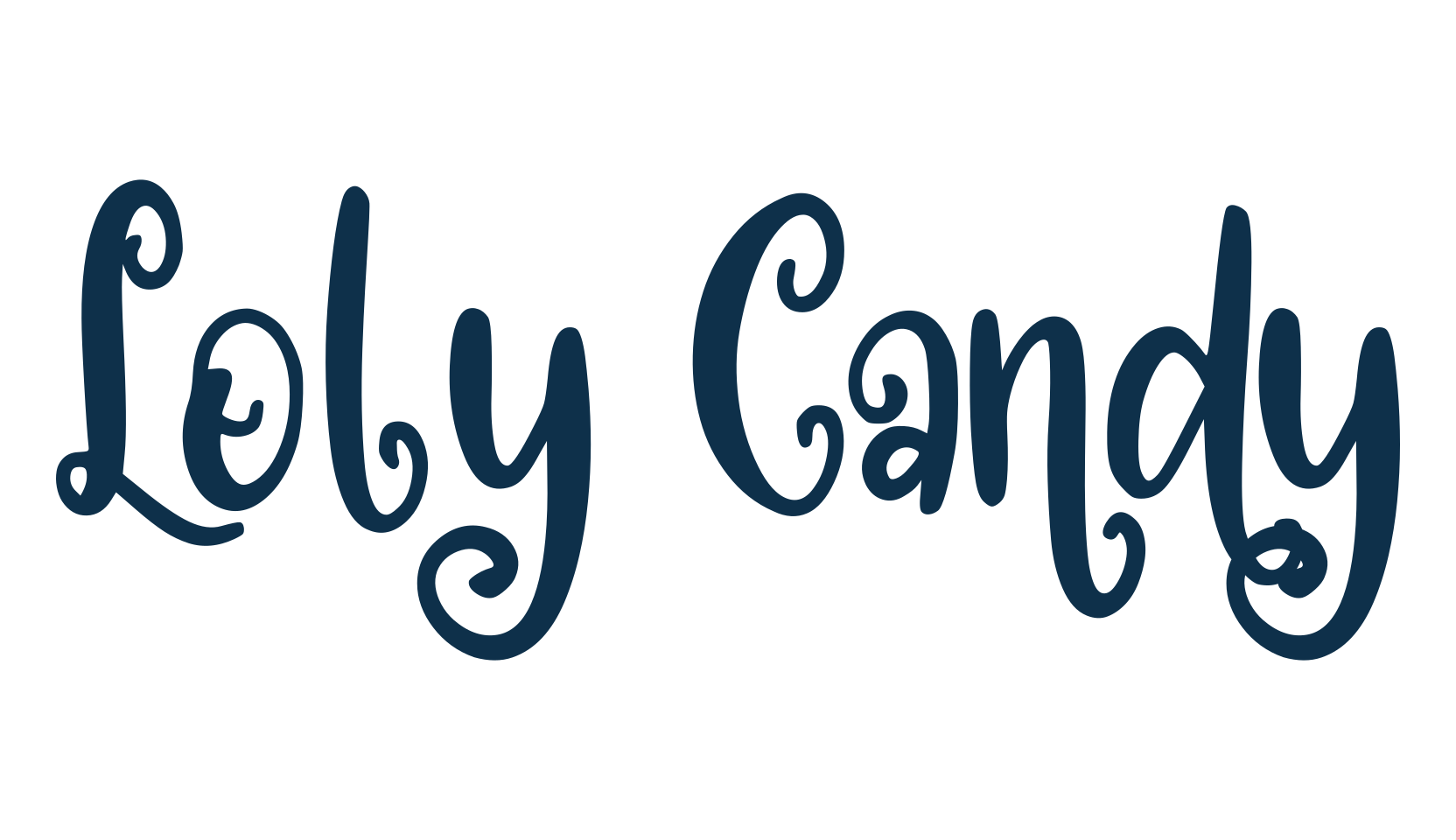 Loly Candy, fancy decorative font preview