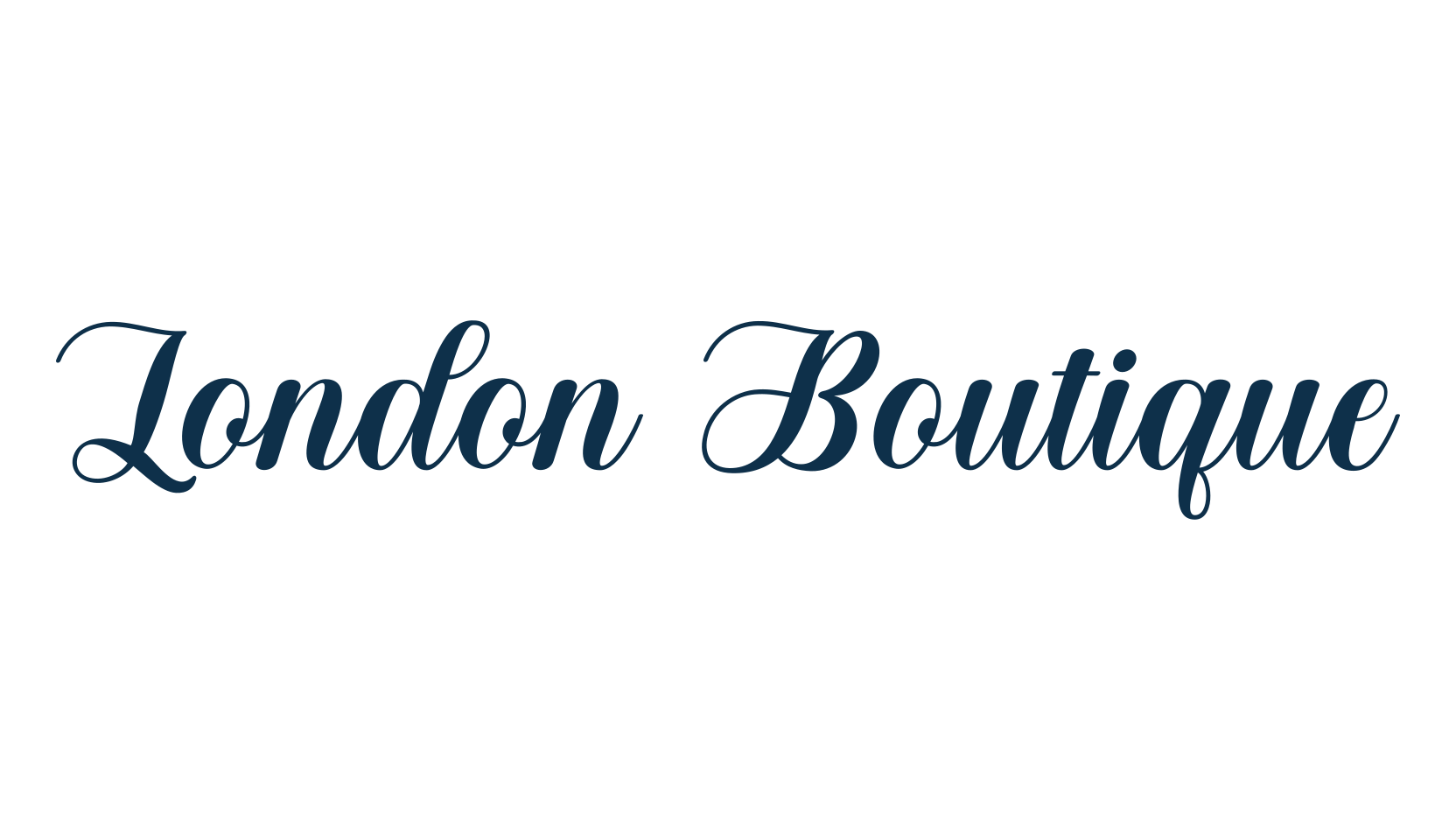 London Boutique, script calligraphy fancy decorative font preview