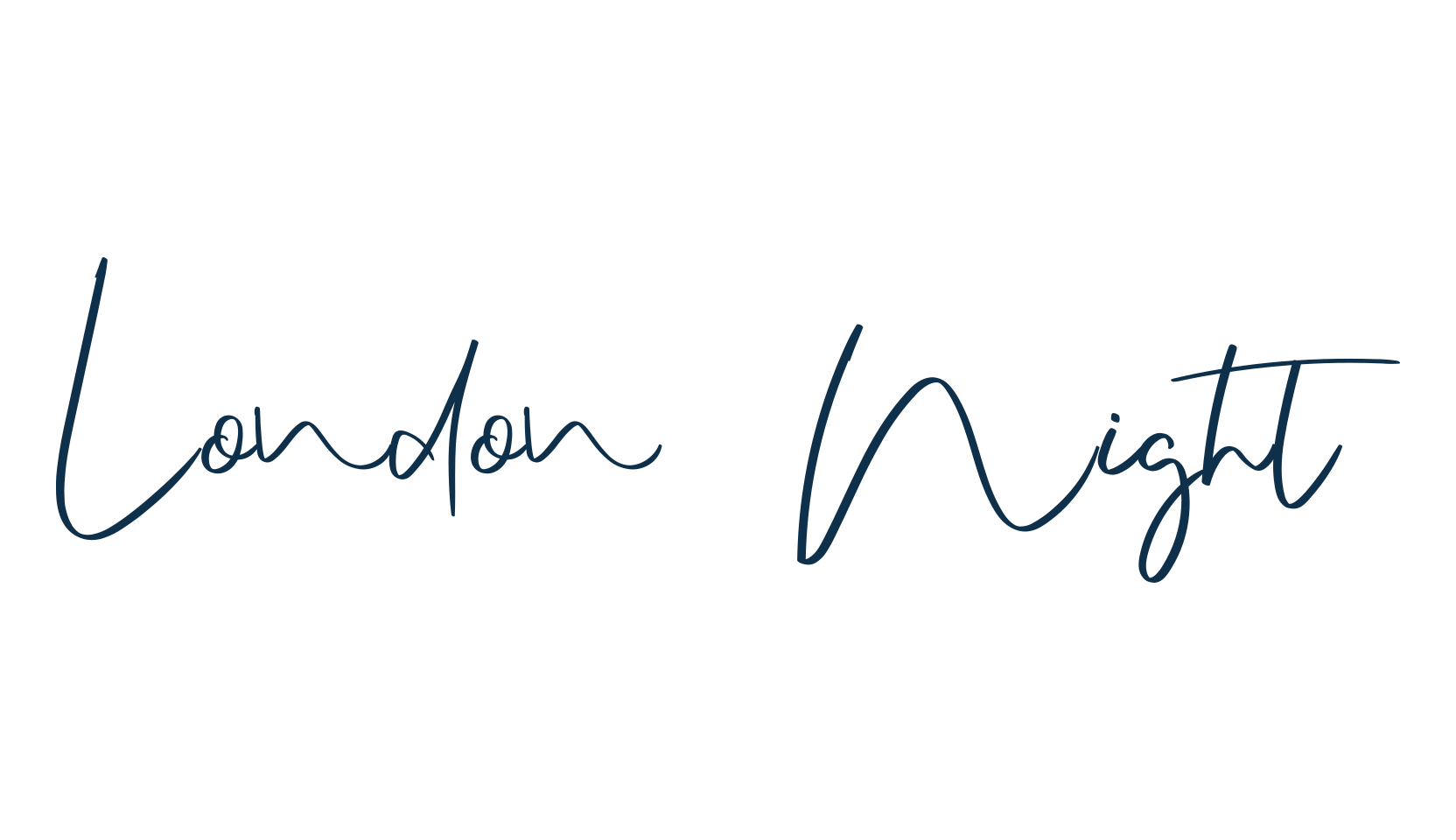 London Night, script handwritten fancy decorative calligraphy font preview
