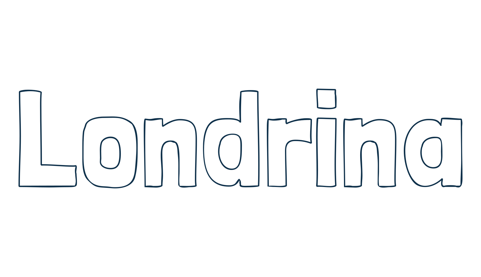 Londrina, fancy cartoon decorative font preview