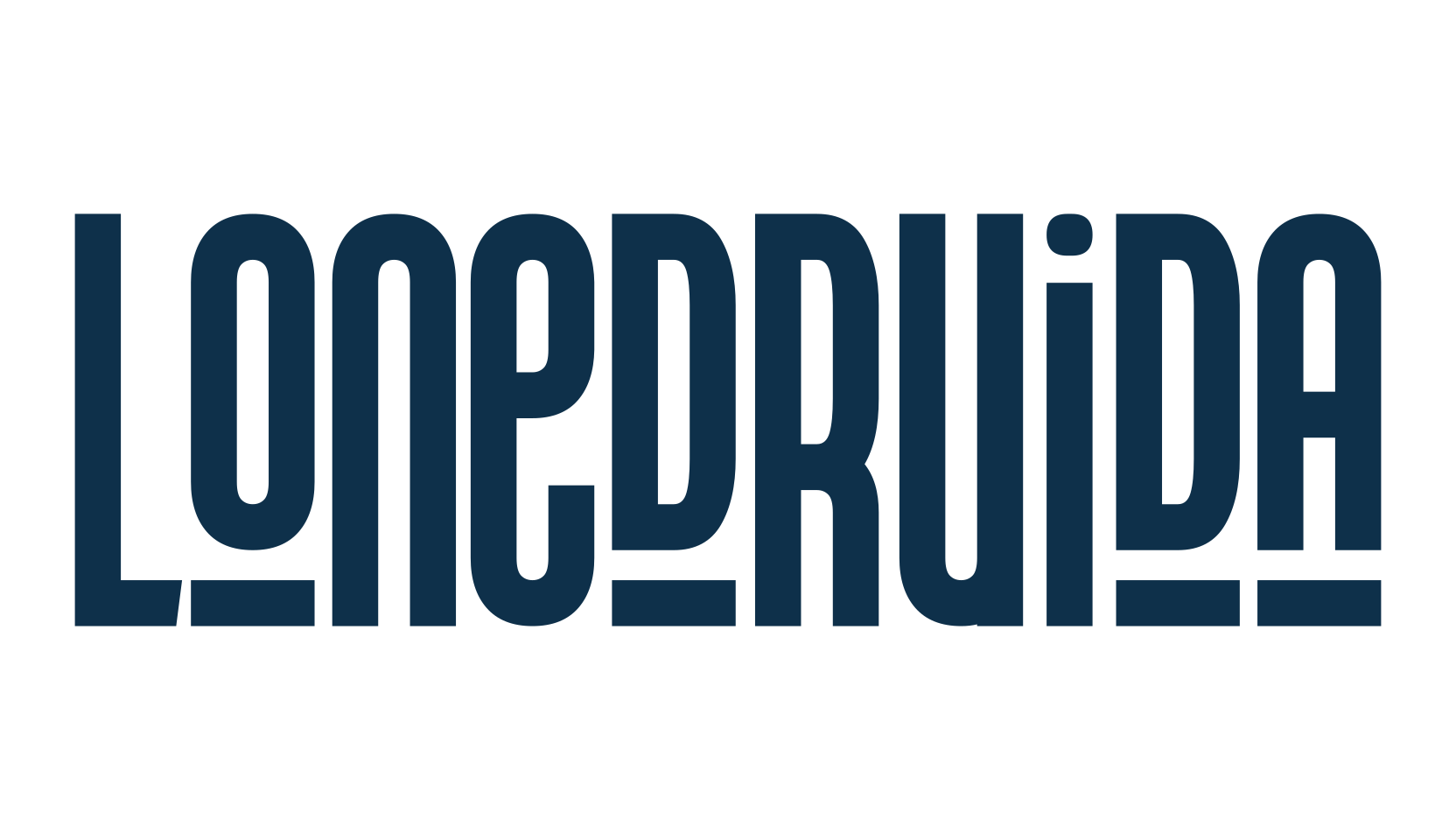 Lonedruida, fancy various basic font preview