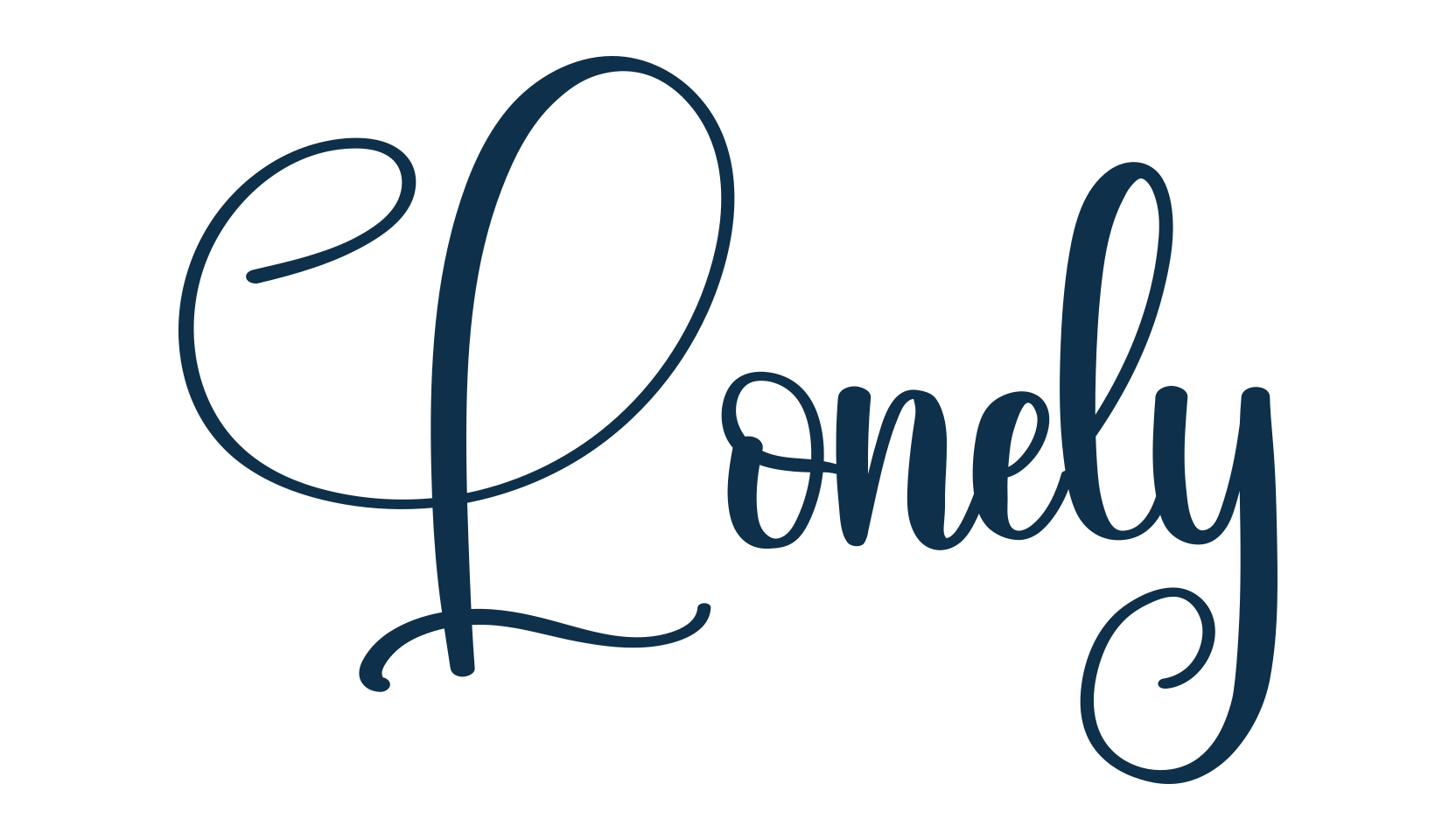 Lonely (lonely-3), fancy decorative font preview